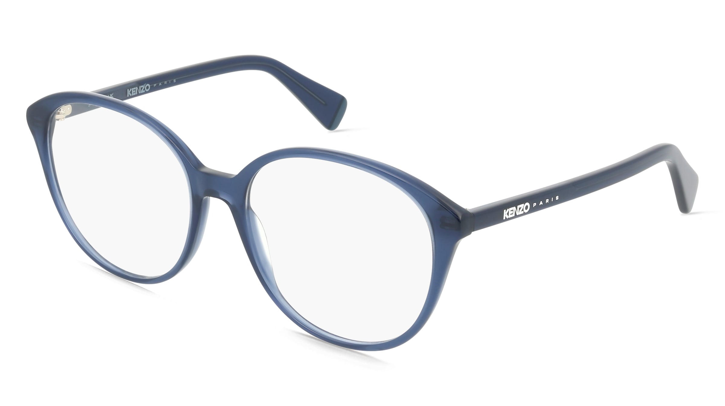 Kenzo KZ50234I AKA Damen-Brille inkl. Gläser Vollrand Geometrisch Acetat-Gestell 56/17/145, Blau