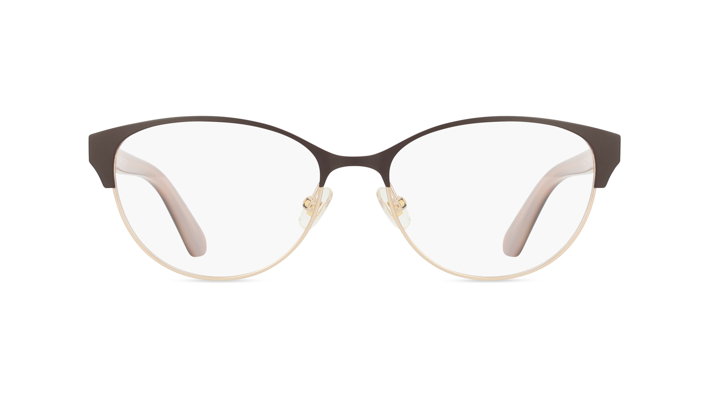 Kate Spade EMELYN Damen-Brille inkl. Gläser Vollrand Panto Metall-Gestell 52mm/16mm/140mm, braun