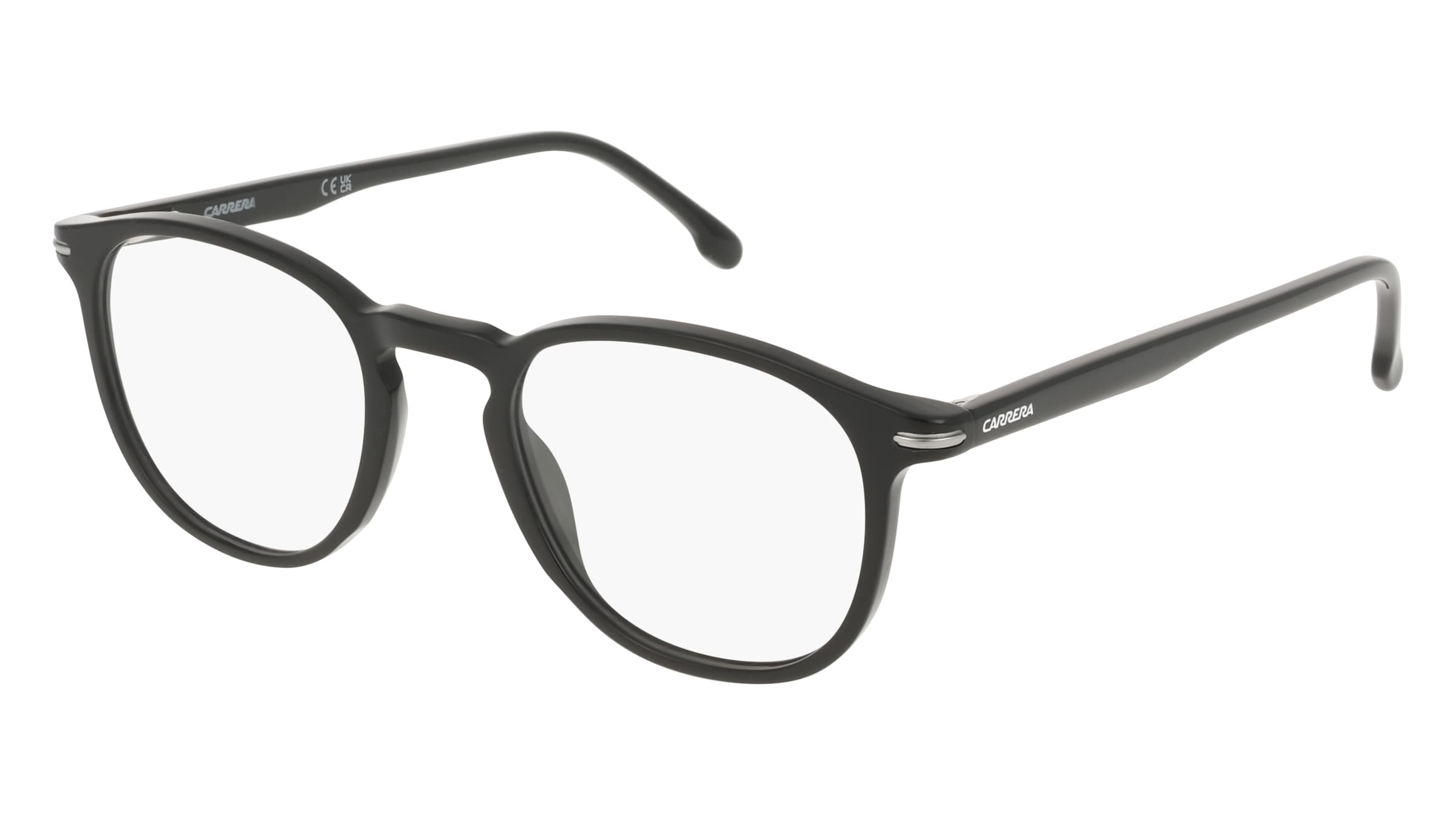 Carrera 352 Unisex-Brille inkl. Gläser Vollrand Quadratisch Metall-Gestell 53/21/145, Schwarz