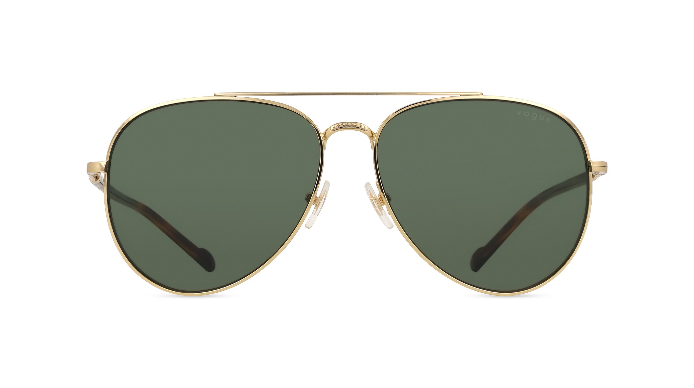 Vogue eyewear VO4290S Herren-Sonnenbrille Vollrand Pilot Metall-Gestell, gold