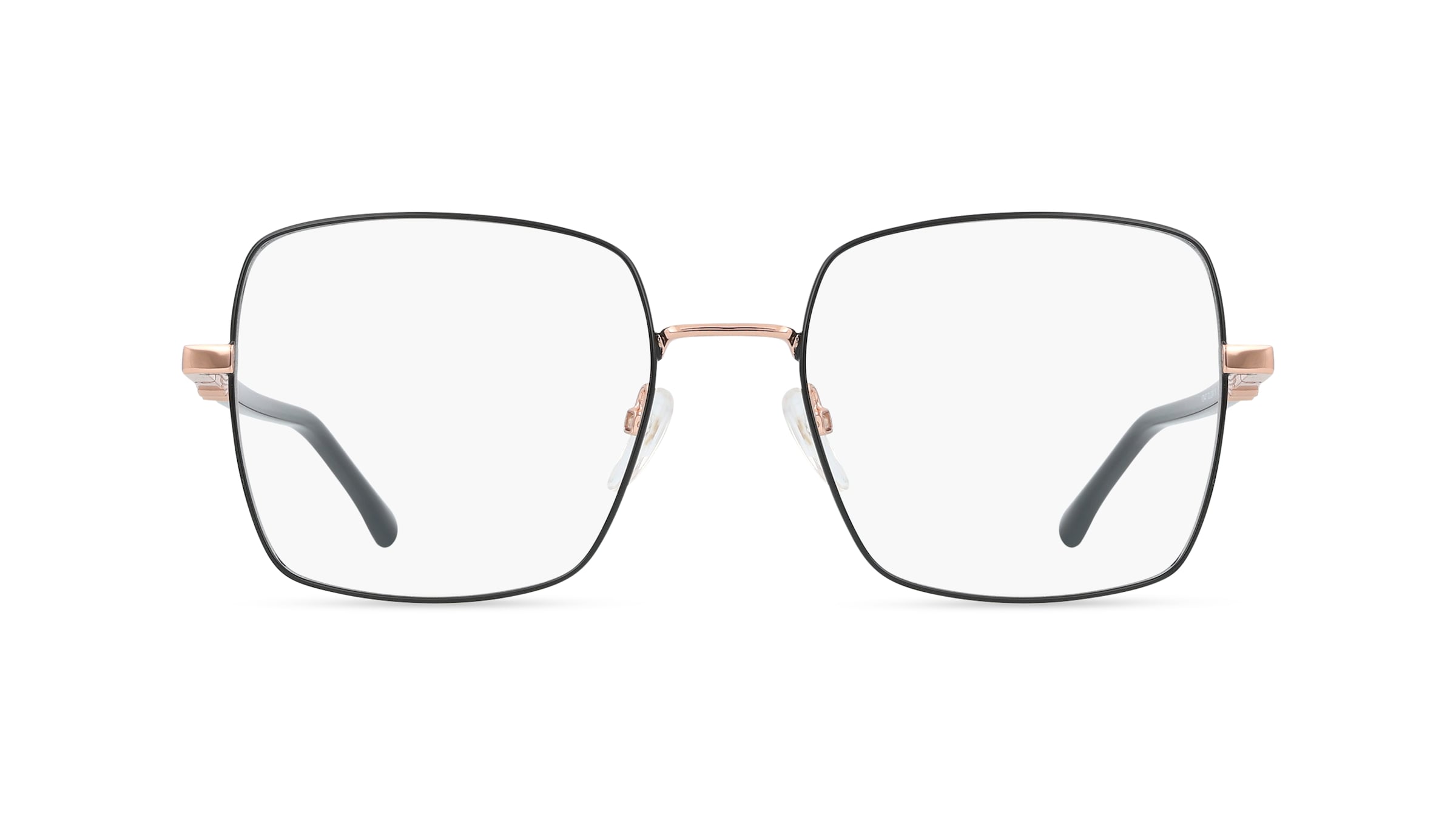Zadig &amp; Voltaire VZV447 Damen-Brille inkl. Gläser Vollrand Quadratisch Metall-Gestell 54/18/135, Gold