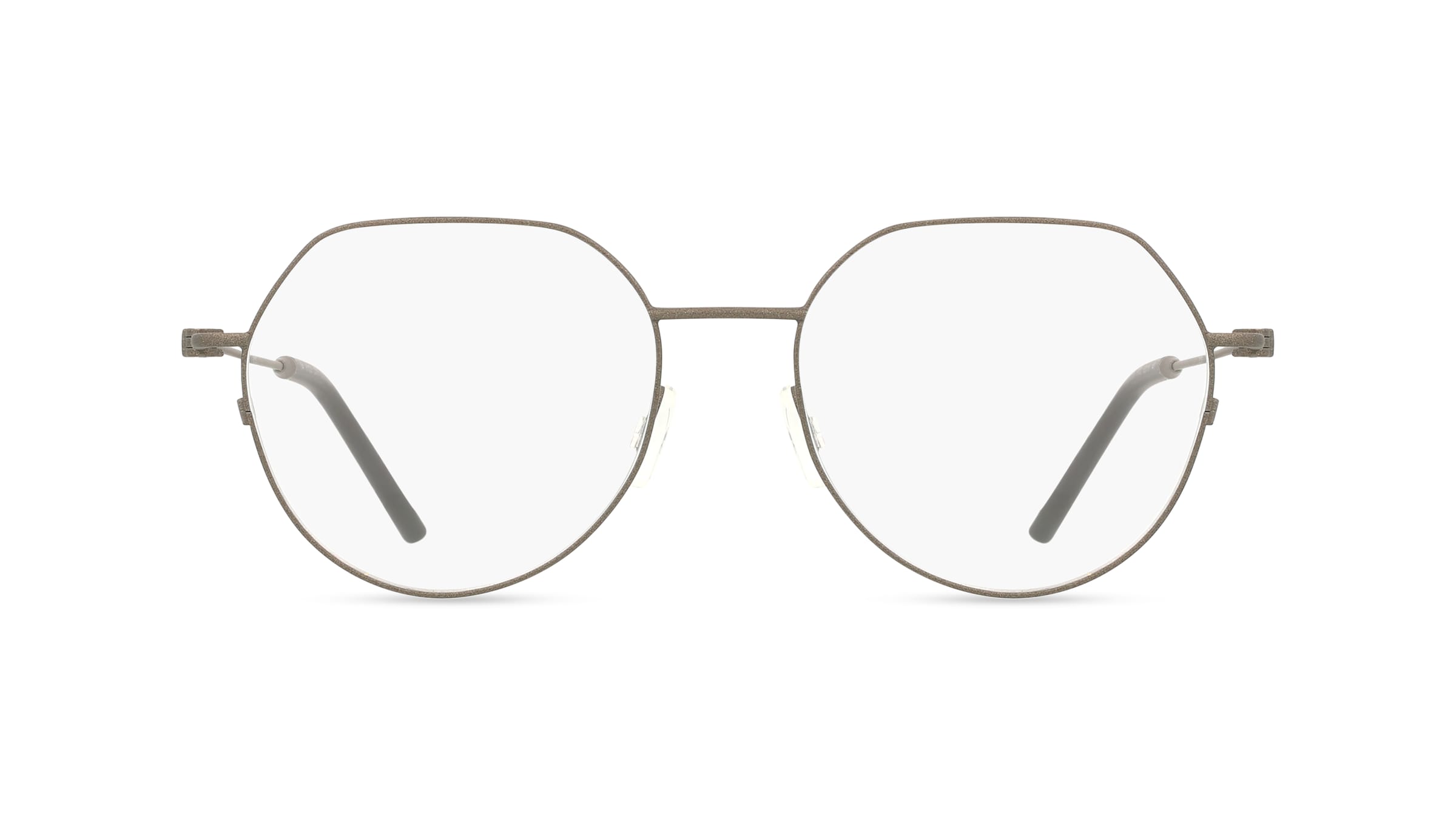 Moncler ME1002 Unisex-Brille inkl. Gläser Vollrand Eckig Edelstahl-Gestell 52mm/18mm/140mm, Grau