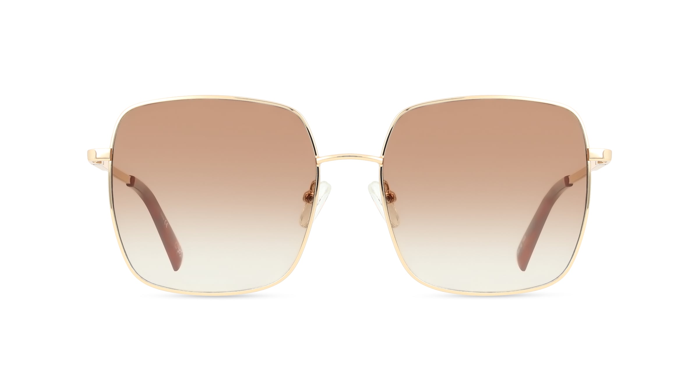 Le Specs THE CHERISHED Damen-Sonnenbrille Vollrand Eckig Metall-Gestell, gold