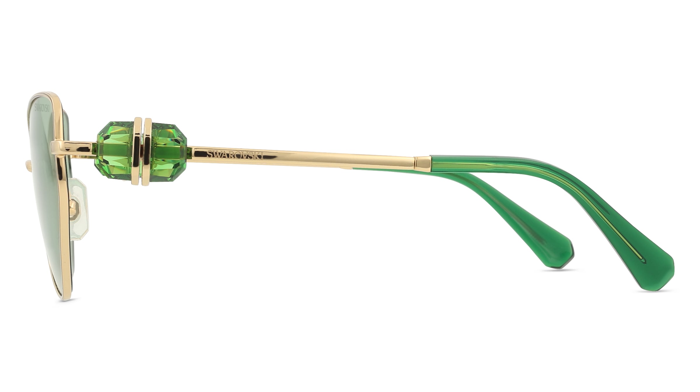 Thumbnail - Swarovski SK7003 Damen-Sonnenbrille Vollrand Mehreckig Metall-Gestell, gold