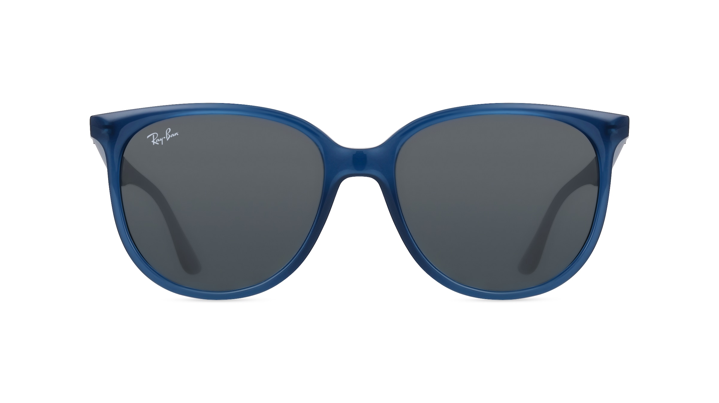 Ray-Ban RB4378 Damen-Sonnenbrille Vollrand Quadratisch Kunststoff-Gestell, blau