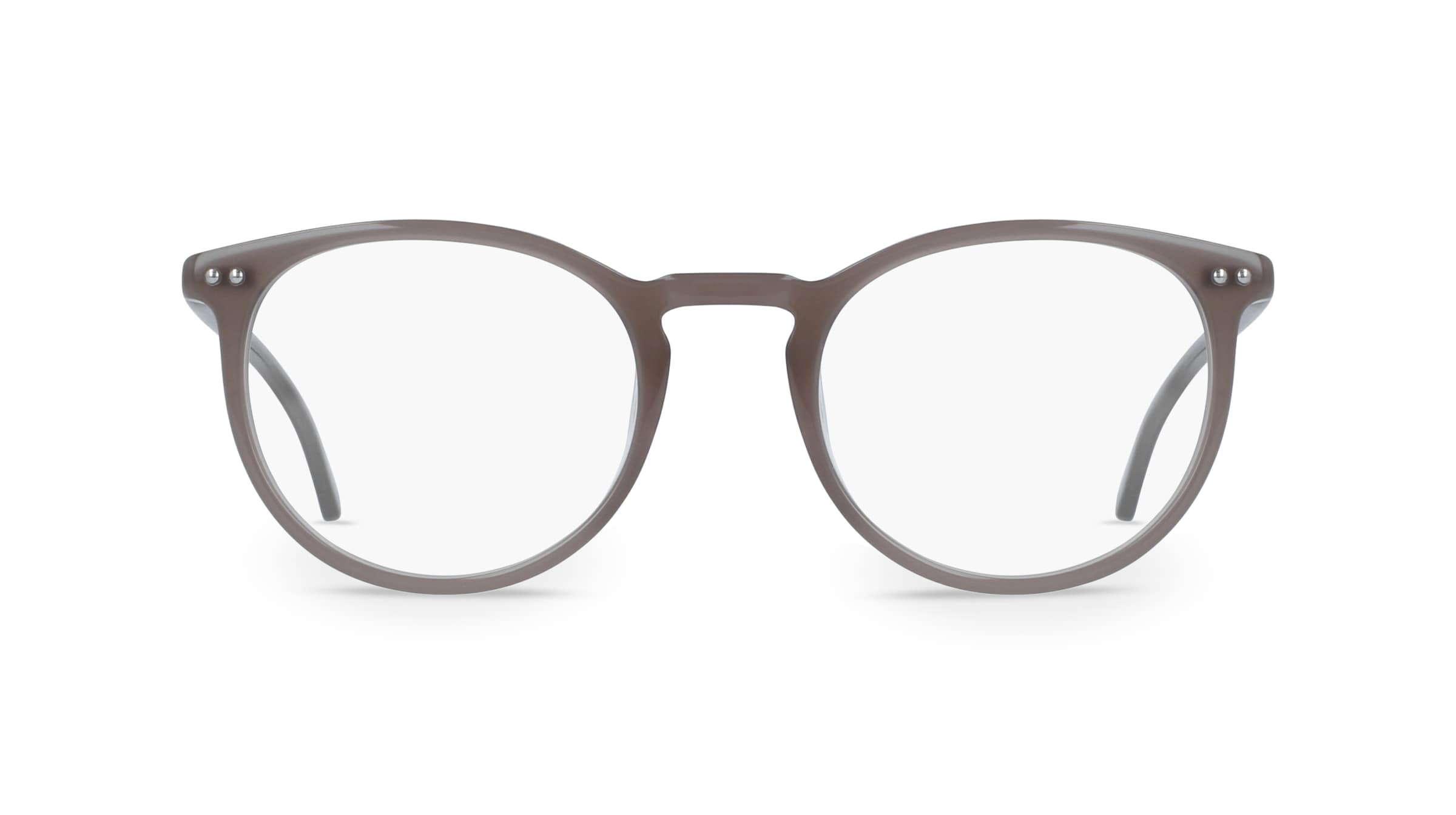 Fielmann MI 008 CL Unisex-Brille inkl. Gläser Vollrand Panto Blockacetat-Gestell 50mm/20mm/135mm, grau