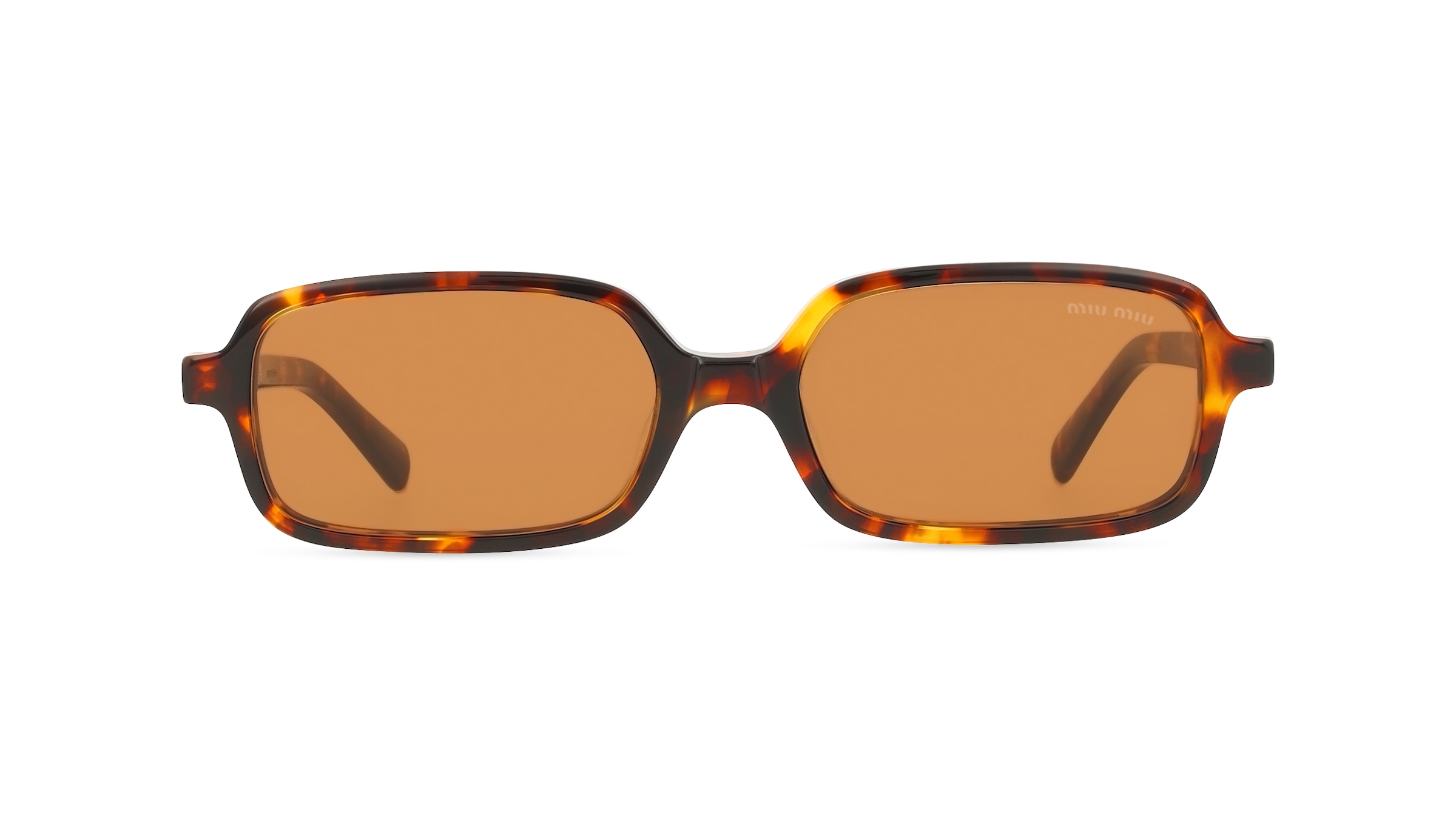 Miu Miu MU11ZS Damen-Sonnenbrille Vollrand Rechteckig Acetat-Gestell, gelb