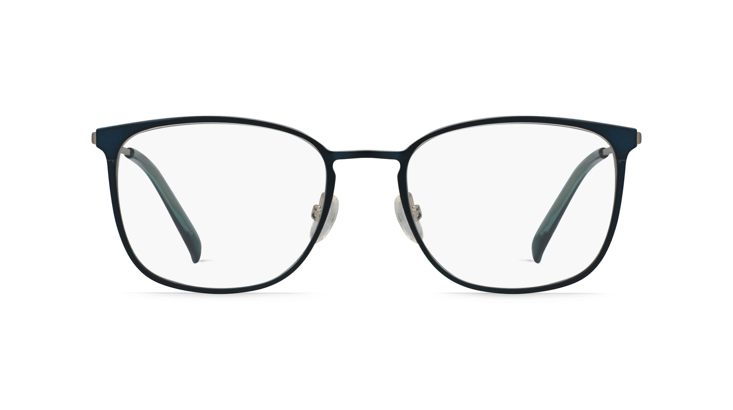 Fielmann MI 029 CL Damen-Brille inkl. Gläser Vollrand Eckig Edelstahl-Gestell 49mm/17mm/135mm, silber