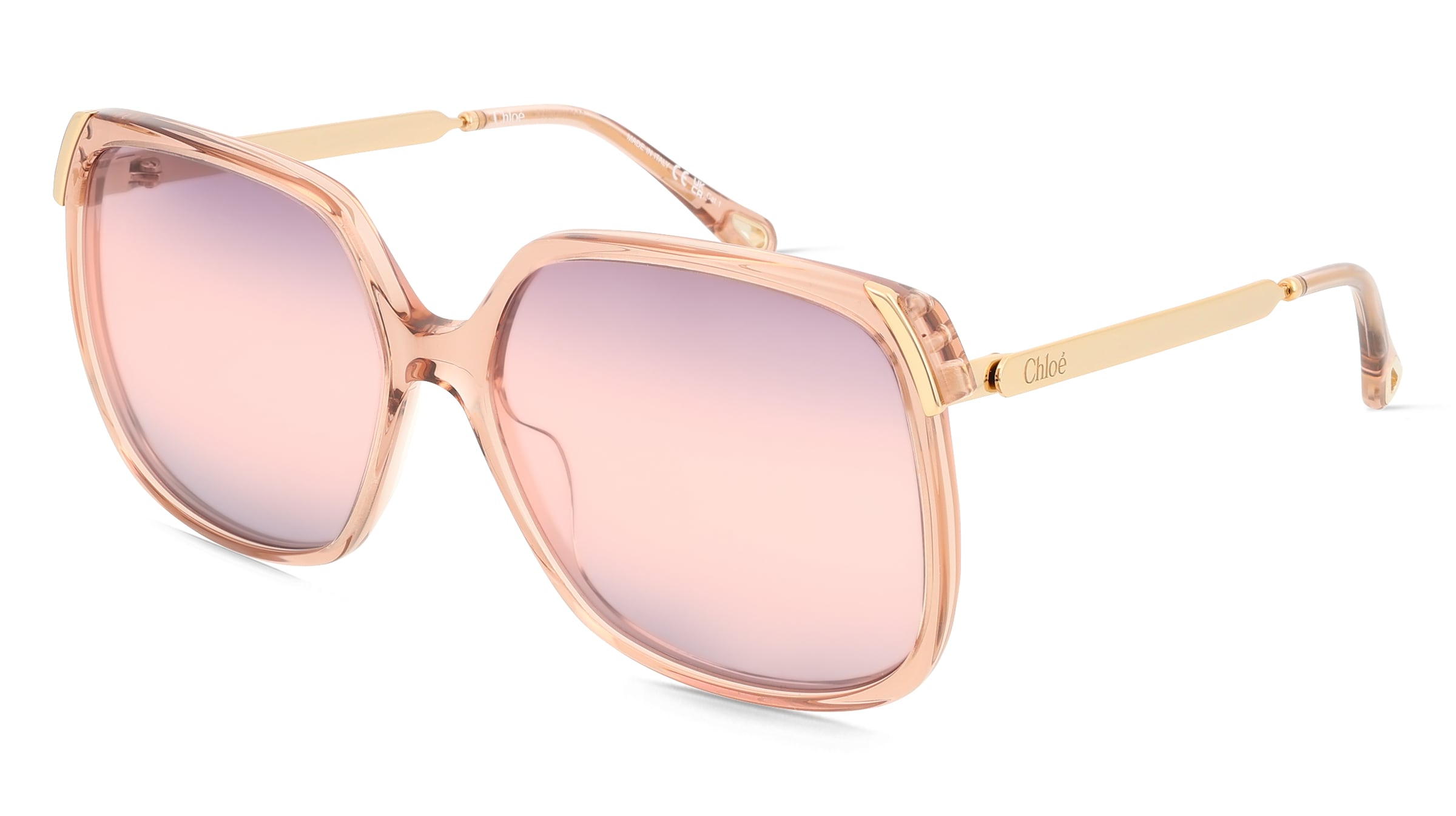 Chloé CH0286S Damen-Sonnenbrille Vollrand Quadratisch Acetat-Gestell, Braun