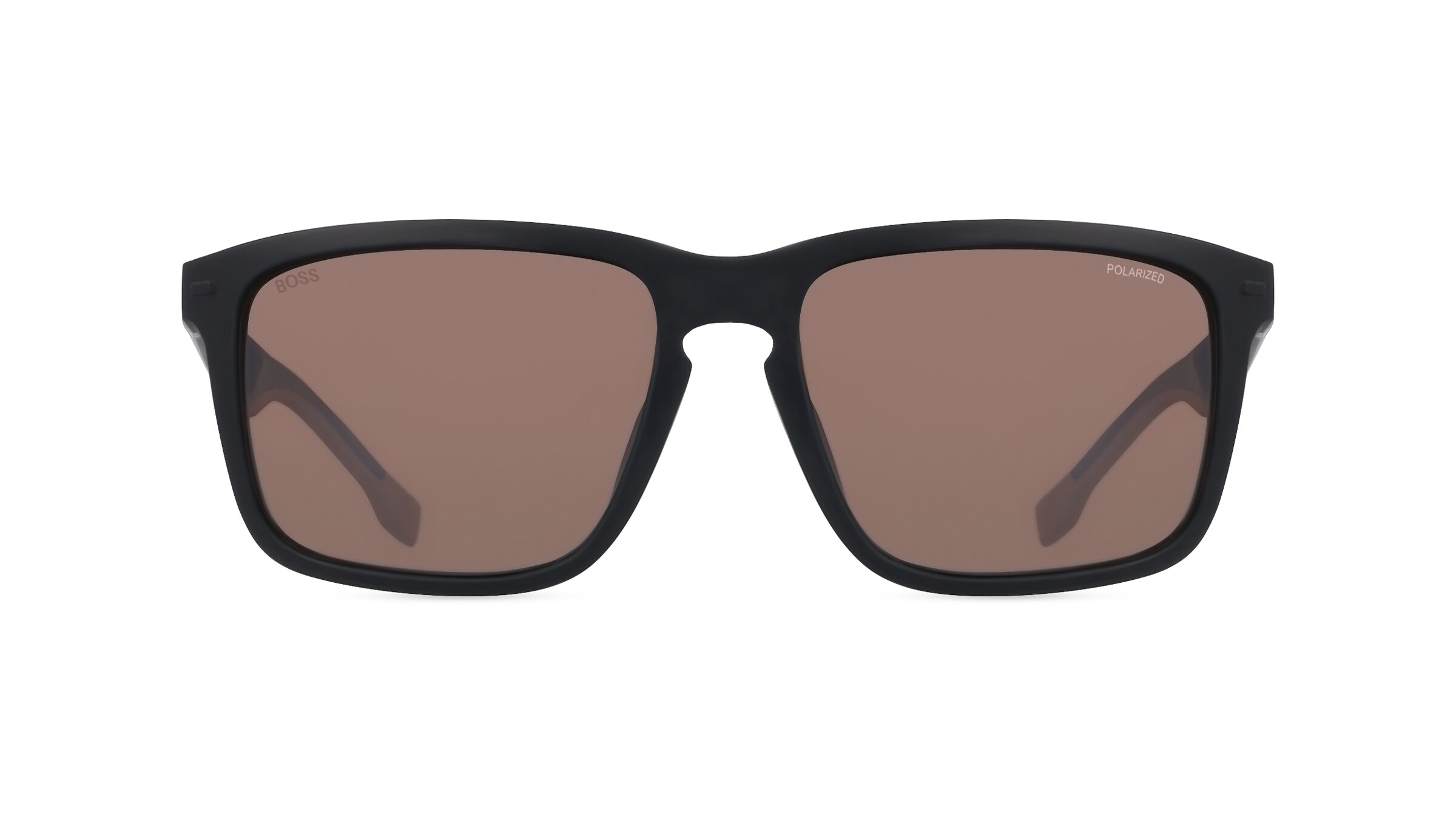 Boss 1542/F/S Herren-Sonnenbrille Vollrand Eckig Kunststoff-Gestell, schwarz