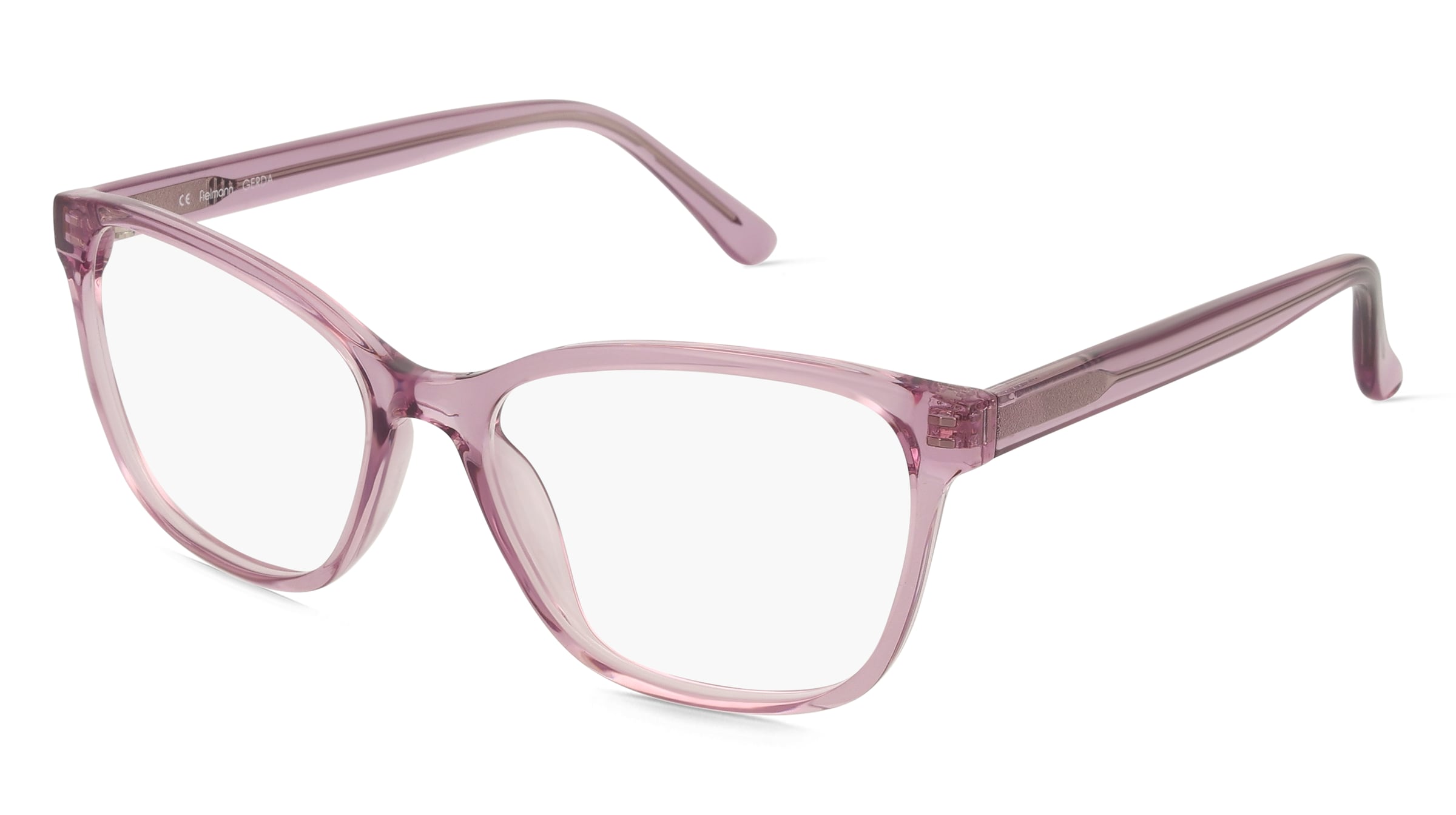 Fielmann OU 061 CL GERDA Damen-Brille inkl. Gläser Vollrand Quadratisch Acetat-Gestell 53/16/140, Lila