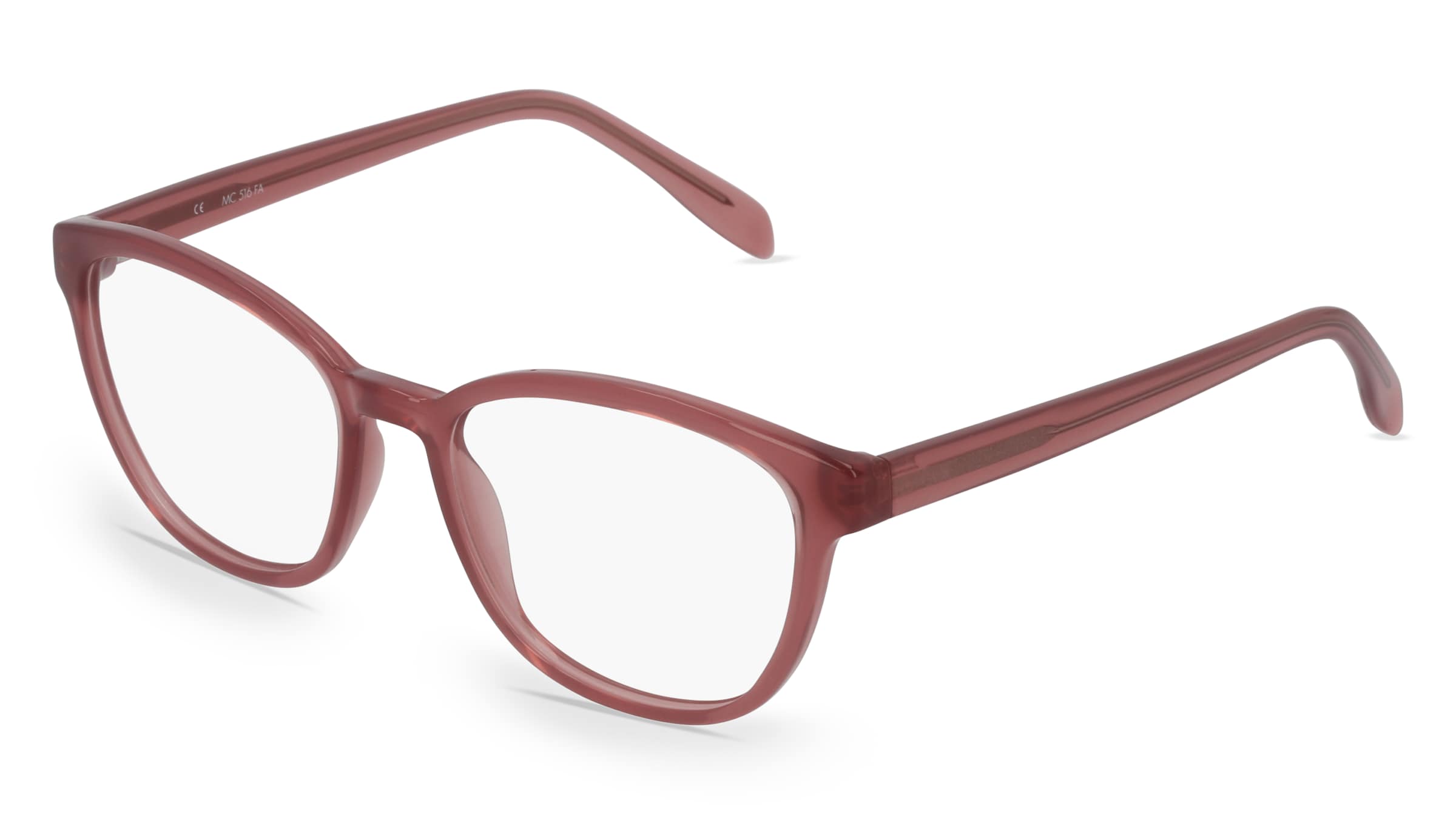 Fielmann MC 516 FA Damen-Brille inkl. Gläser Vollrand Butterfly Propionat-Gestell 54/18/140, Pink