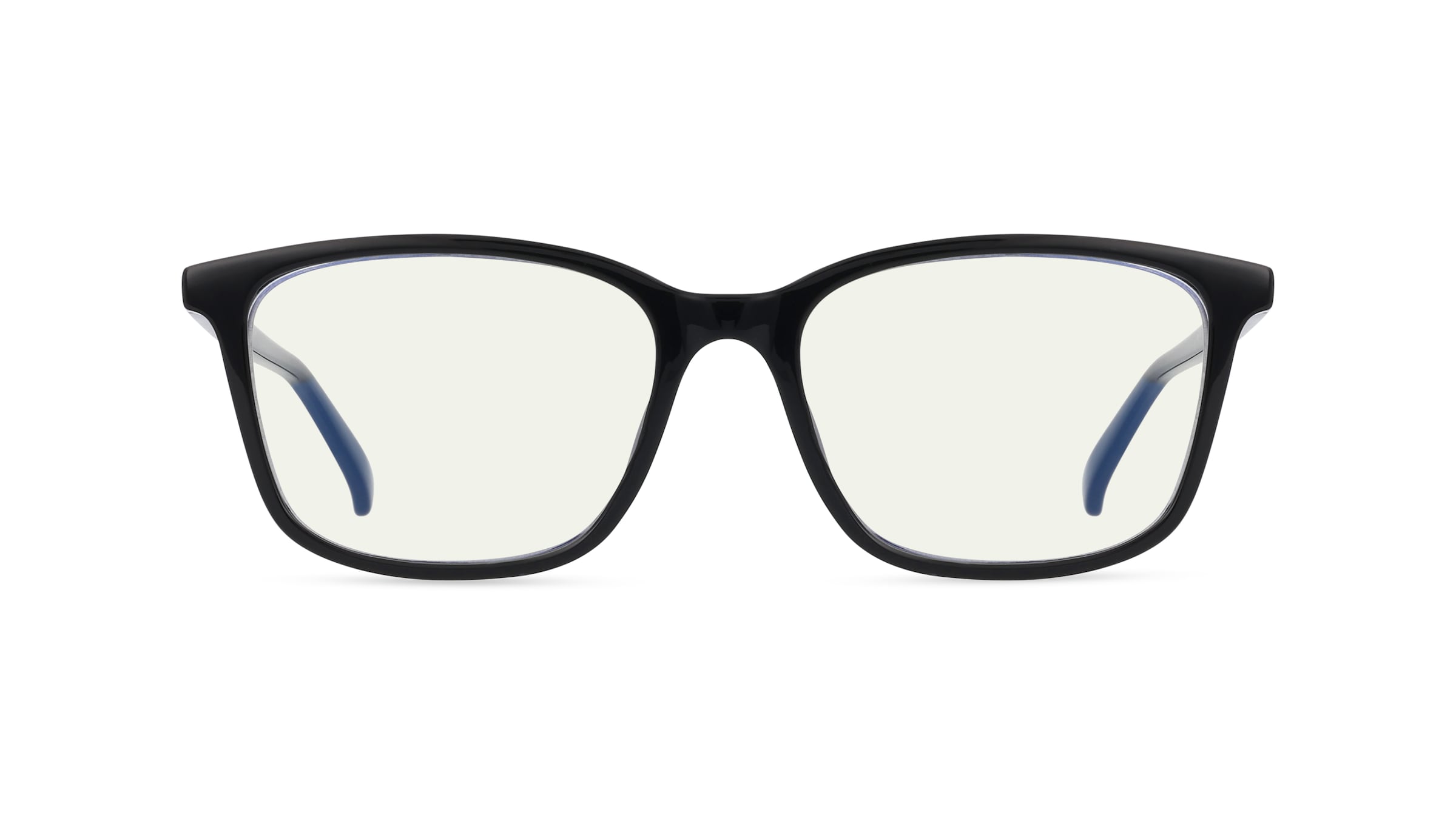 Fielmann ABC 067 BL Jugend-Blaulichtfilterbrille ohne Sehstärke Vollrand Eckig Acetat-Gestell, Schwarz