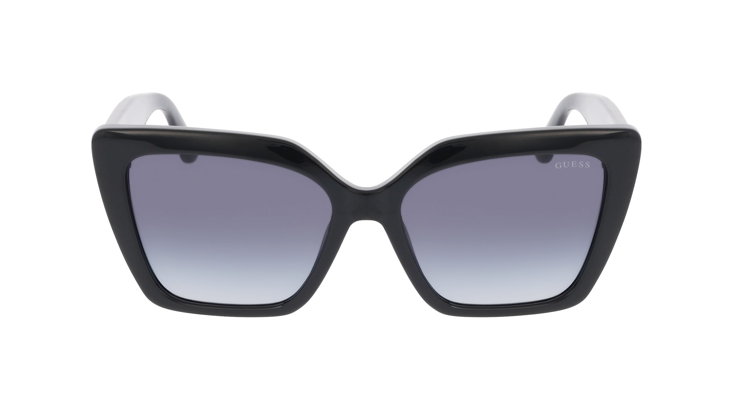 Guess GU00162 Damen-Sonnenbrille Vollrand Butterfly Kunststoff-Gestell, Schwarz