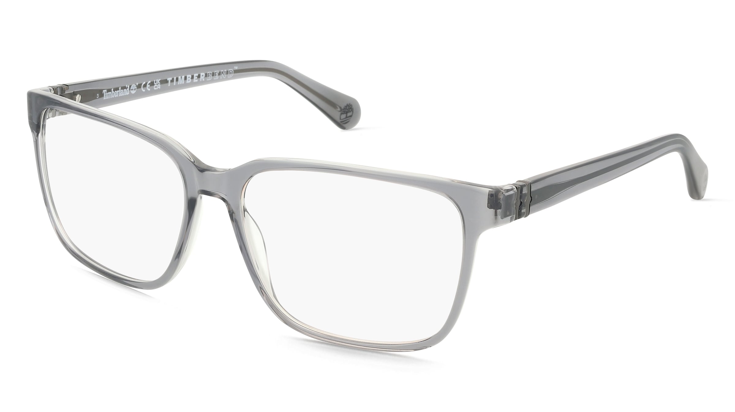 Timberland TB50034 Unisex-Brille inkl. Gläser Vollrand Quadratisch Acetat-Gestell 62/17/150, Grau