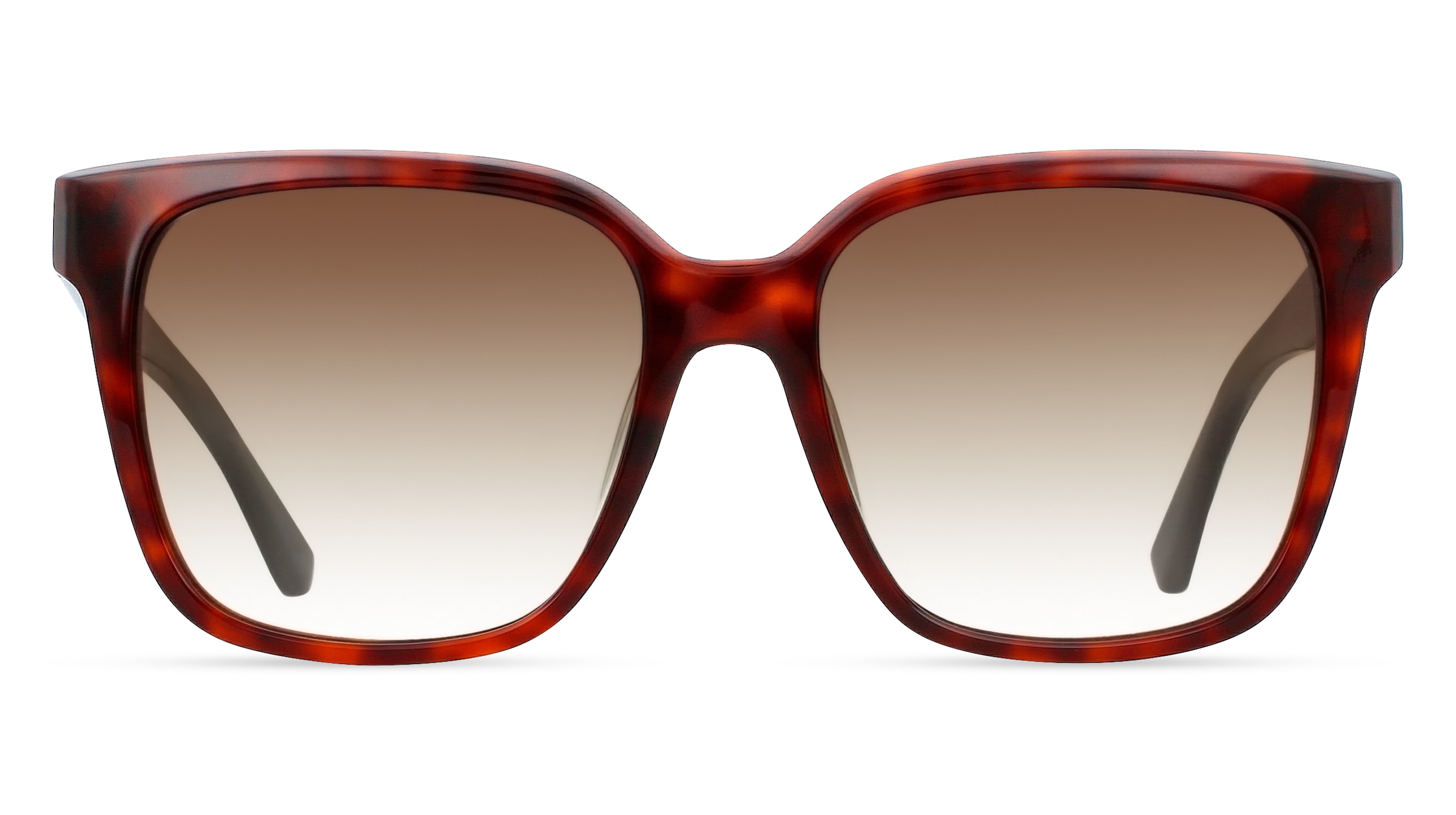 Calvin Klein CK21530S Damen-Sonnenbrille Vollrand Eckig Kunststoff-Gestell, braun