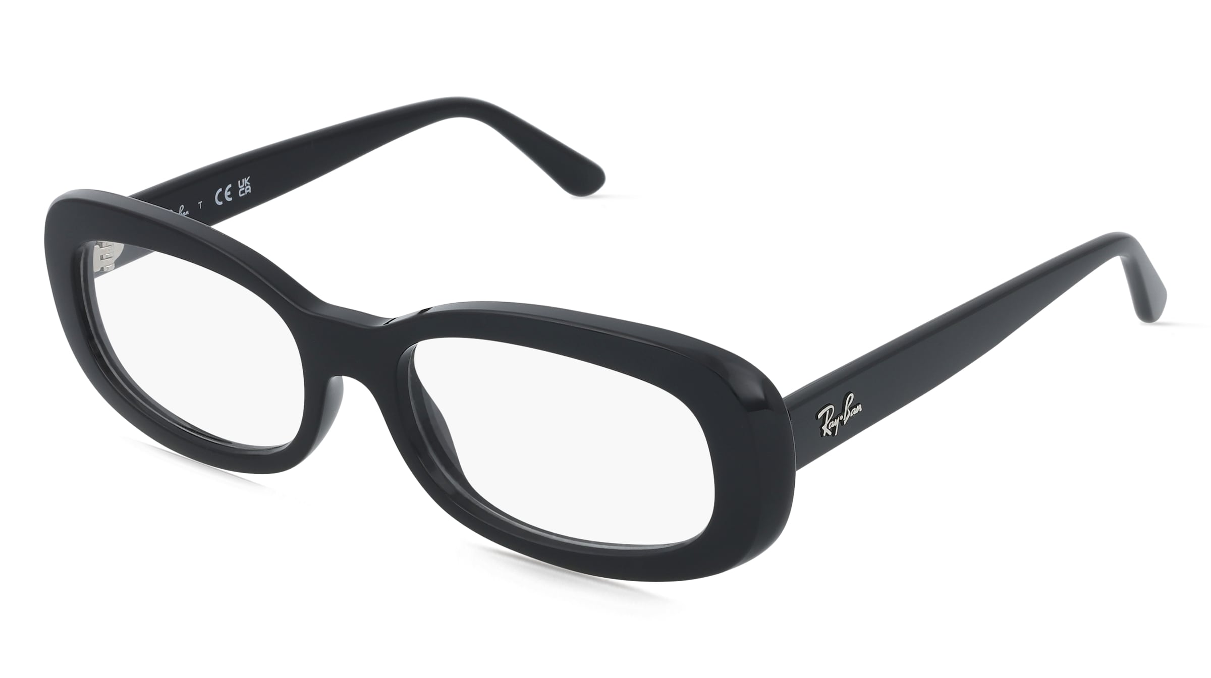 Ray-Ban 0RX2221V Damen-Brille inkl. Gläser Vollrand Oval Kunststoff-Gestell 53/18/145, Schwarz