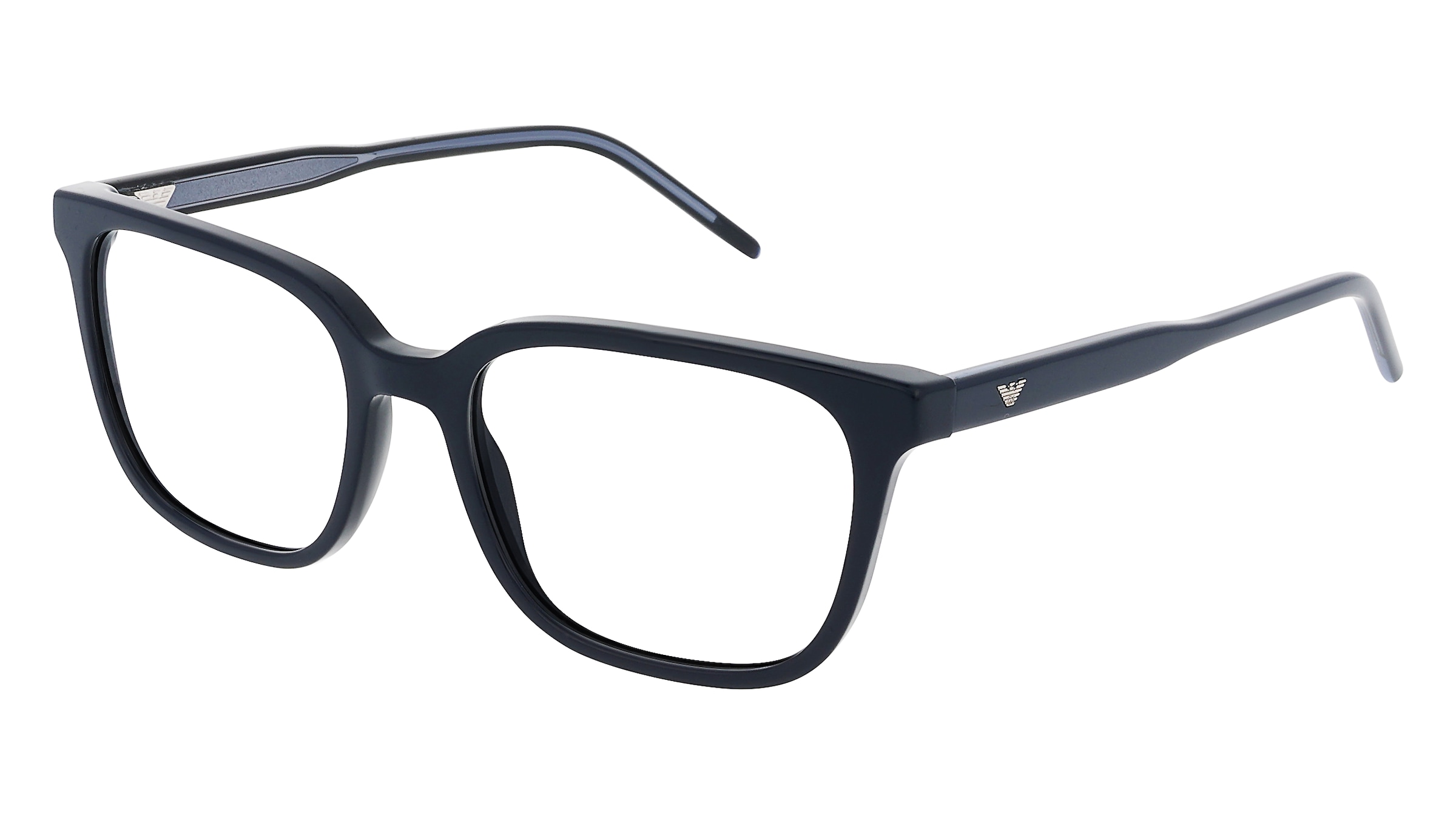 Emporio Armani EA3258 Herren-Brille inkl. Gläser Vollrand Quadratisch Acetat-Gestell 54/18/145, Blau