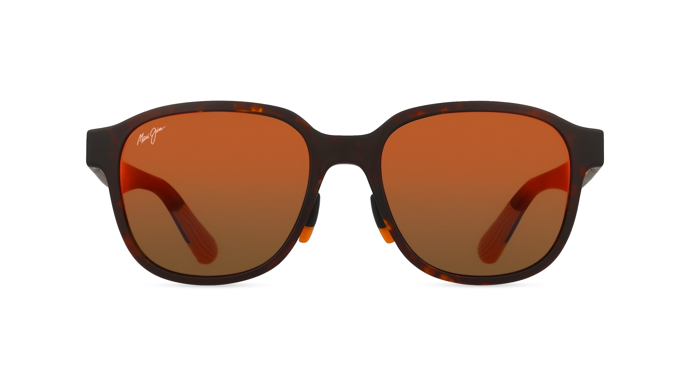 Maui Jim MJ0649SA Herren-Sonnenbrille Vollrand Rund Nylon-Gestell, braun