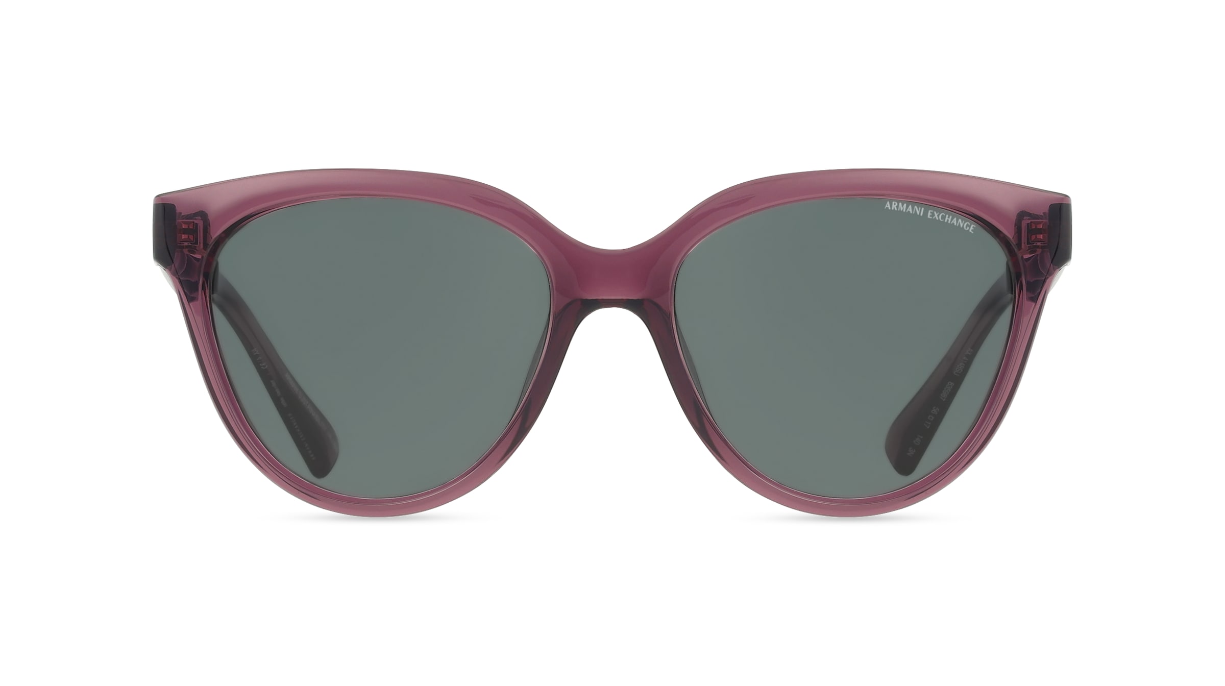 Armani Exchange AX4148SU Damen-Sonnenbrille Vollrand Panto Kunststoff-Gestell, rot