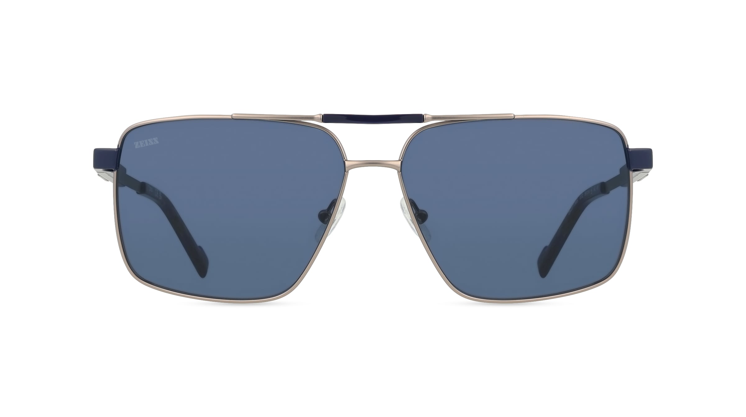 Zeiss ZS23136S Unisex-Sonnenbrille Vollrand Pilot Metall-Gestell, silber