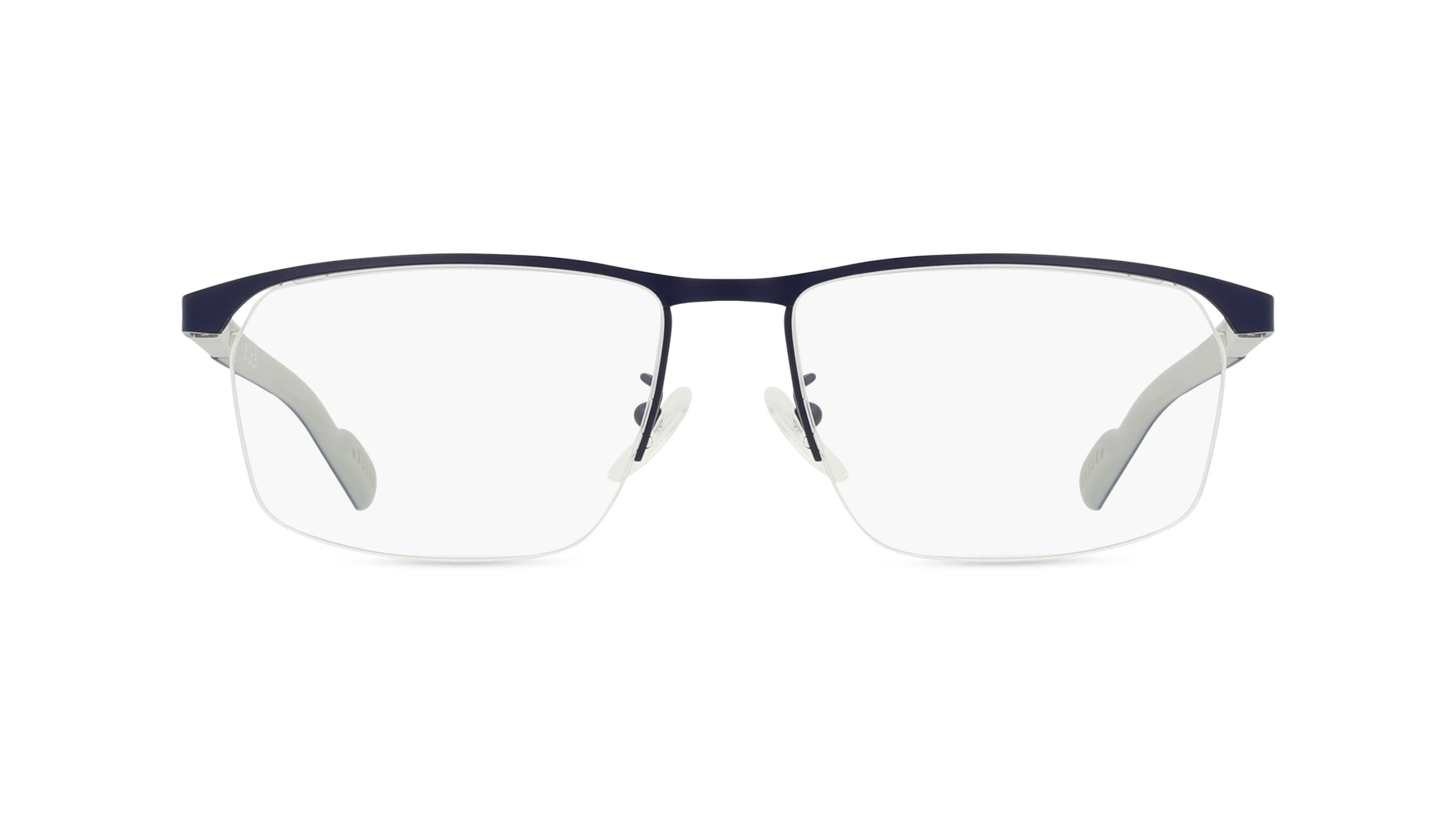 Adidas SP5050 Herren-Brille inkl. Gläser Vollrand Eckig Metall-Gestell 55mm/16mm/145mm, blau