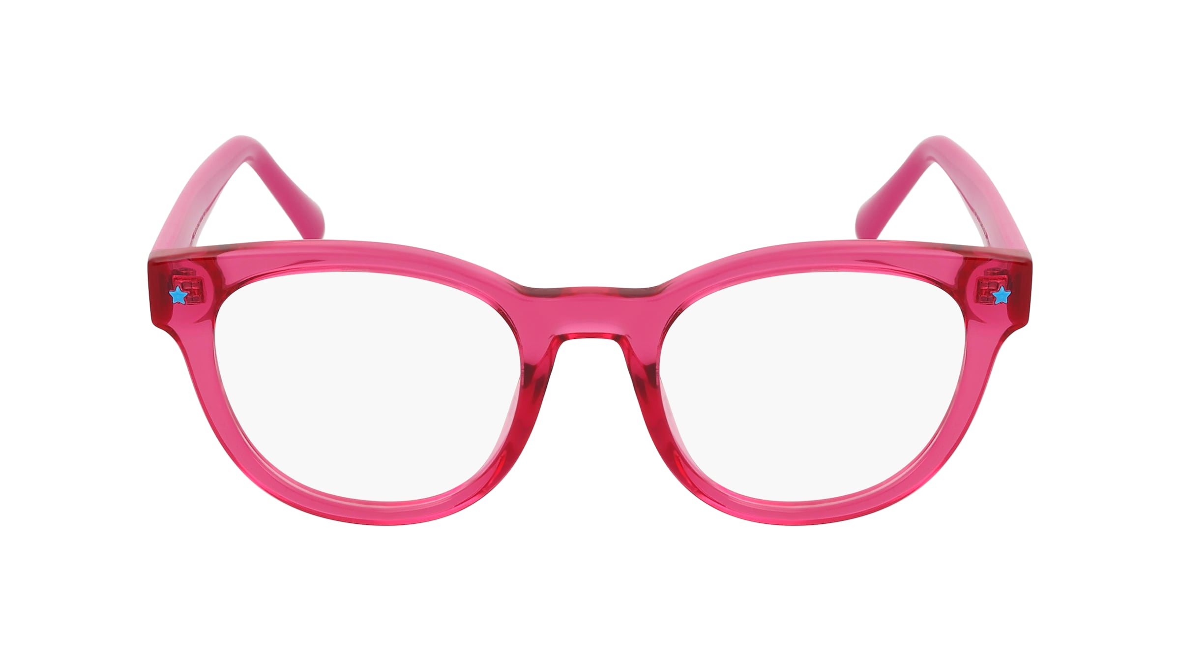 Chiara Ferragni CF 7018 Damen-Brille inkl. Gläser Vollrand Panto Kunststoff-Gestell 48mm/20mm/140mm, pink