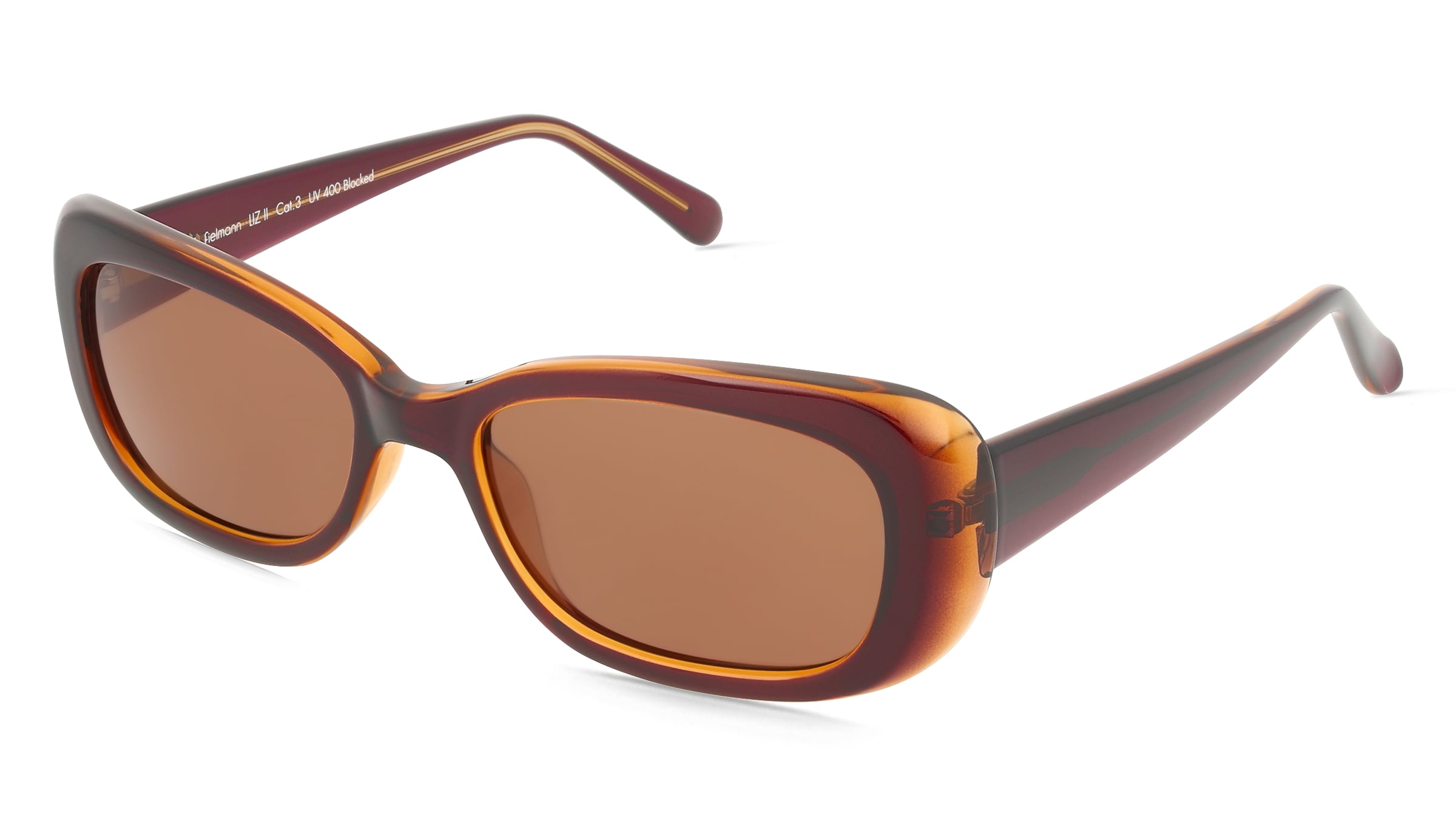 Fielmann MC 628 SUN FA LIZ II Damen-Sonnenbrille Vollrand Oval Acetat Spritzguss-Gestell, Lila