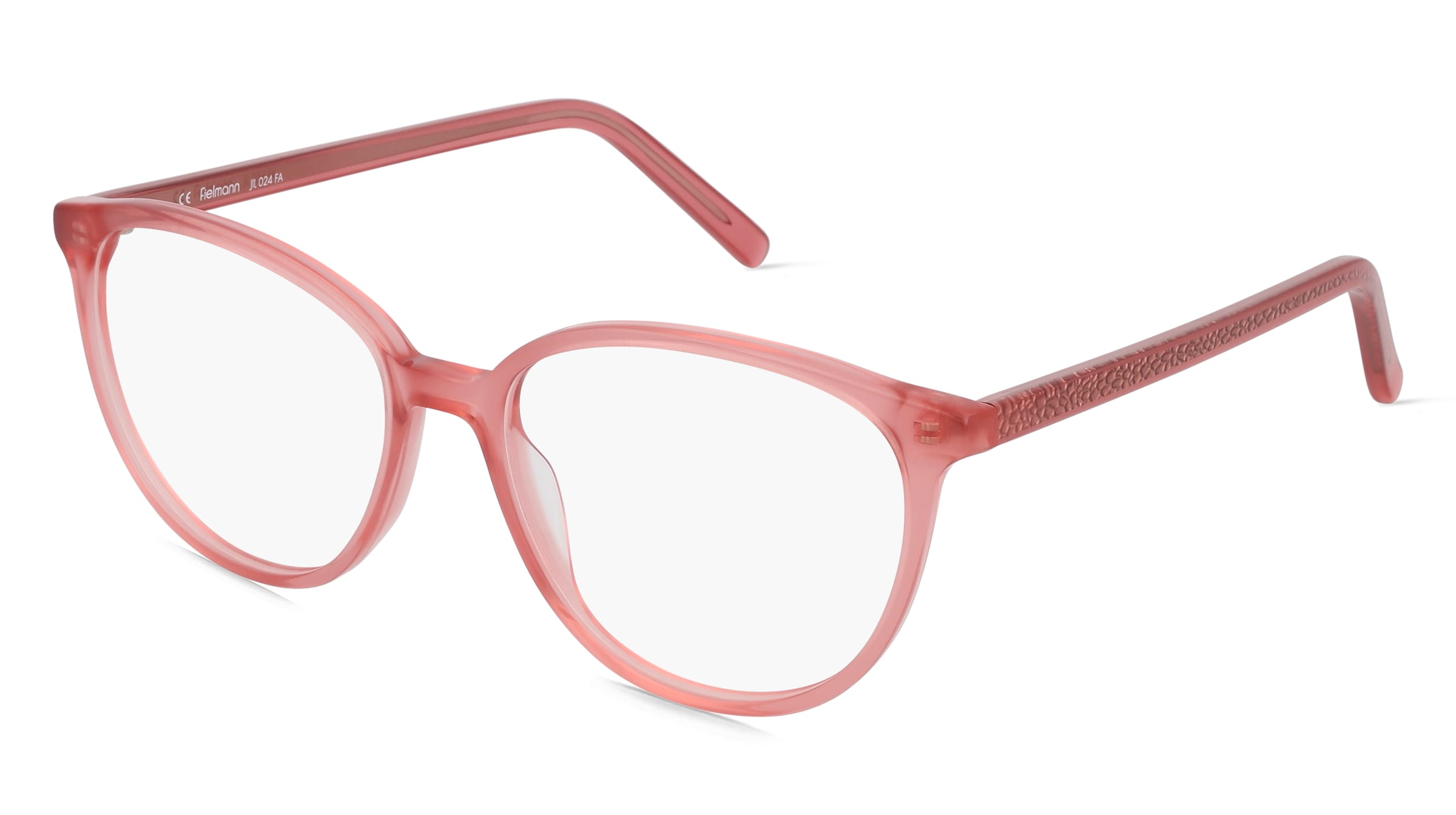 Fielmann JIL 024 FA Damen-Brille inkl. Gläser Vollrand Butterfly Acetat-Gestell 53/16/140, Pink