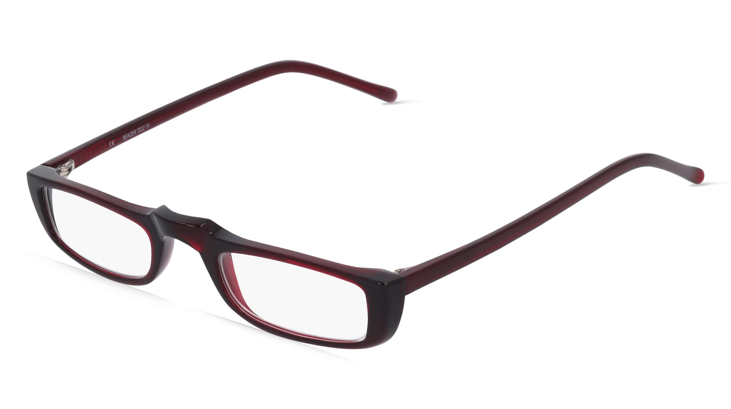Fielmann READER 002 Unisex-Fertiglesebrille Vollrand Quadratisch Propionat-Gestell, Rot