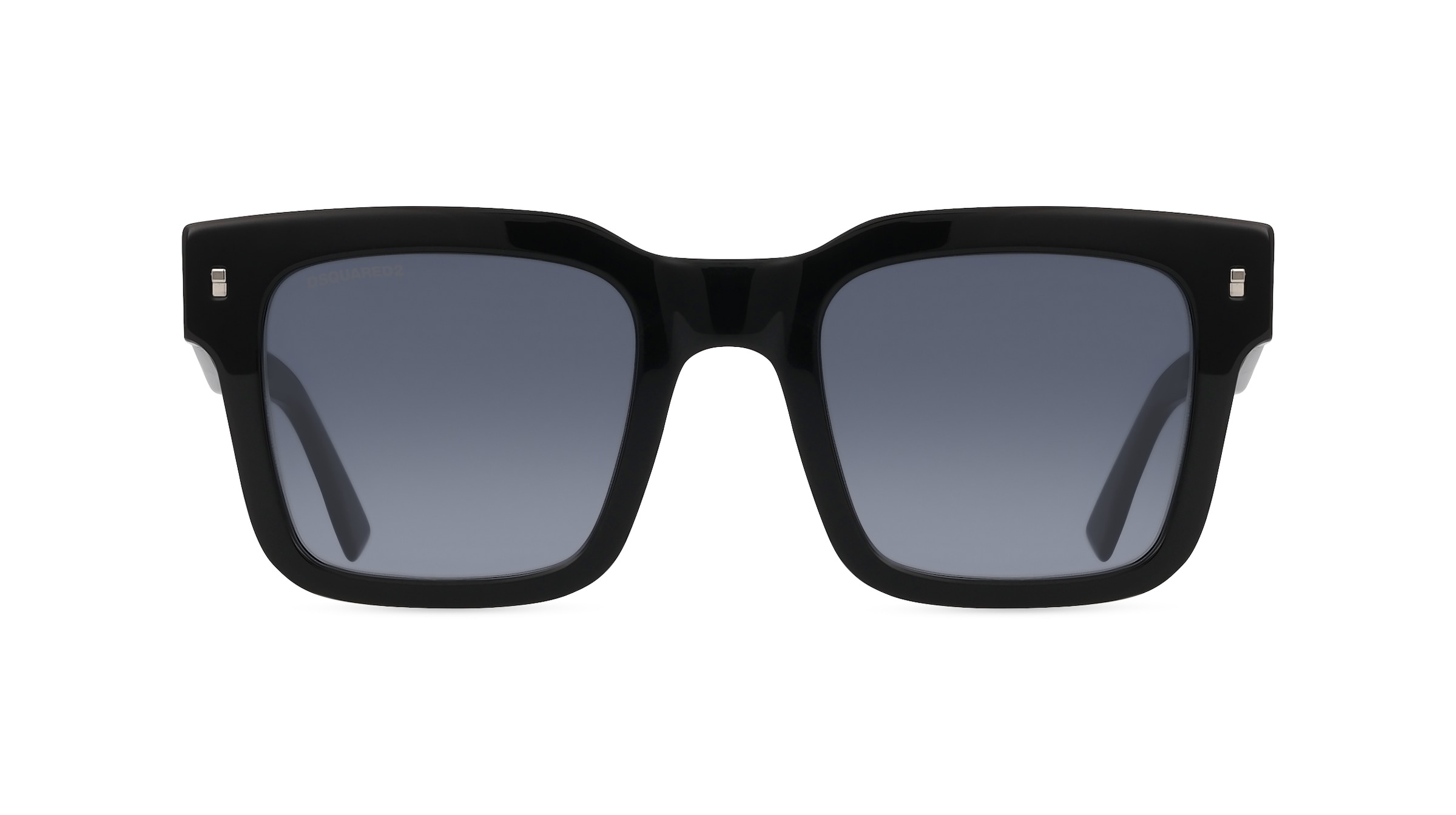 Dsquared2 ICON 0010/S Herren-Sonnenbrille Vollrand Eckig Acetat-Gestell, schwarz