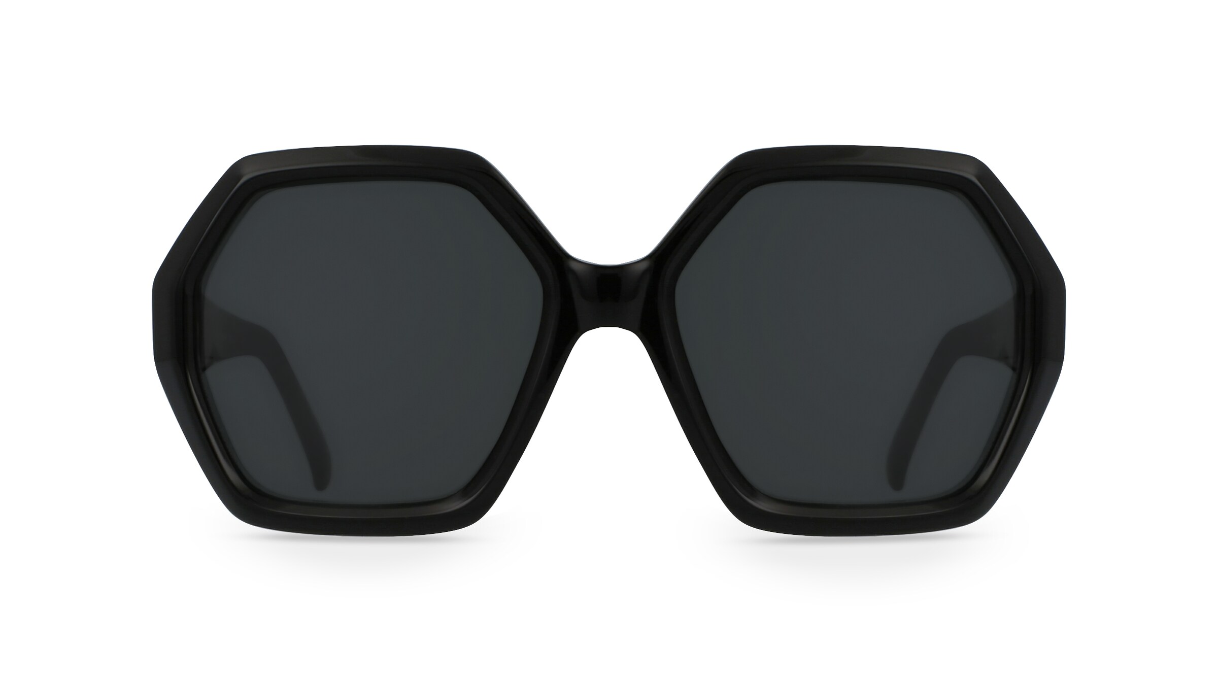 Fielmann MF 037 SUN FA Damen-Sonnenbrille Vollrand Quadratisch Acetat-Gestell, schwarz