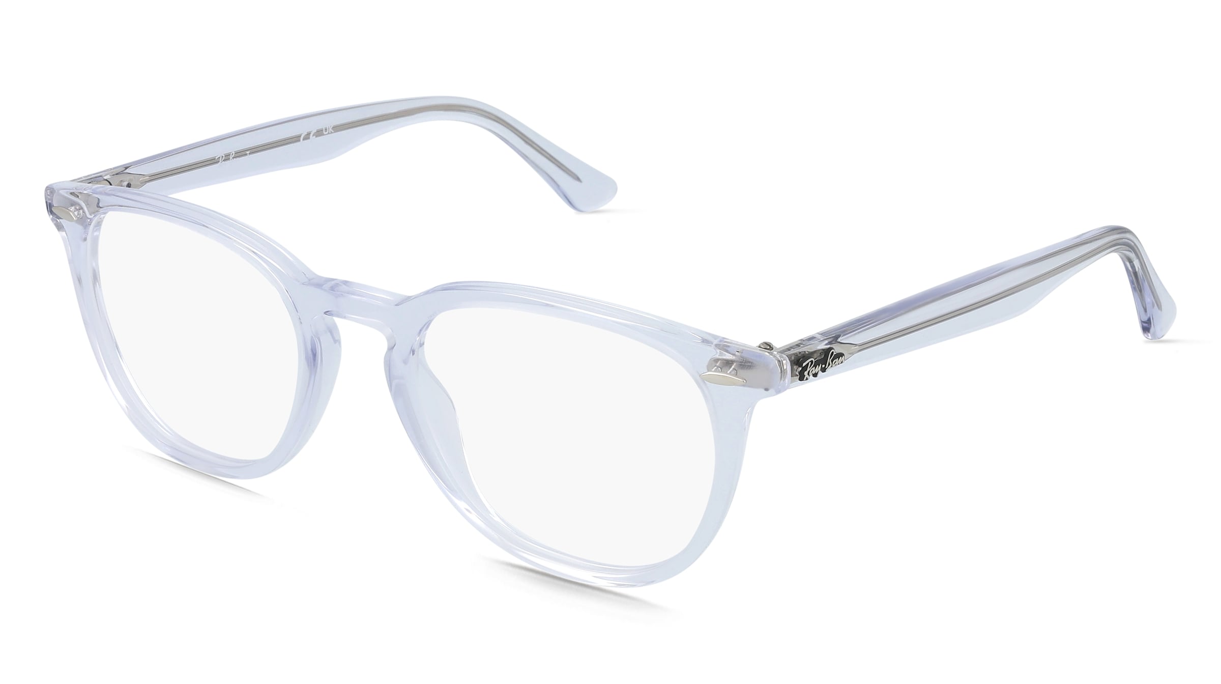 Ray-Ban RX7159 Unisex-Brille inkl. Gläser Vollrand Panto Kunststoff-Gestell 50/20/145, Weiß