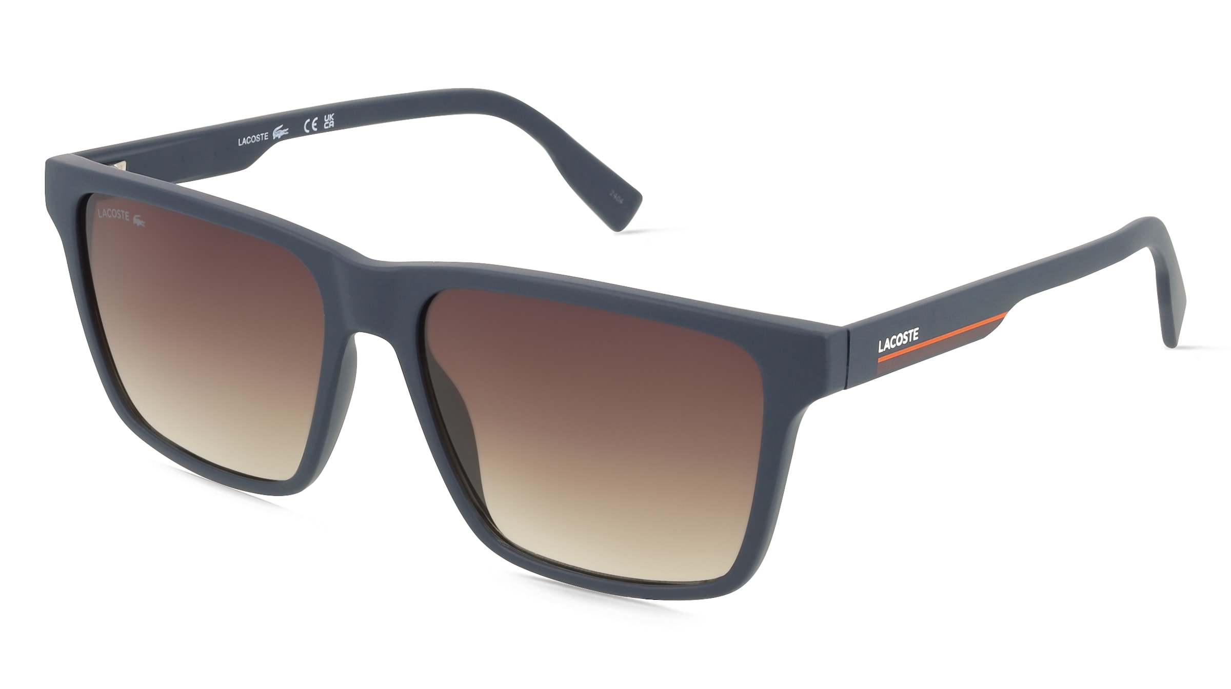 Lacoste L6039S Herren-Sonnenbrille Vollrand Quadratisch Kunststoff-Gestell, Blau