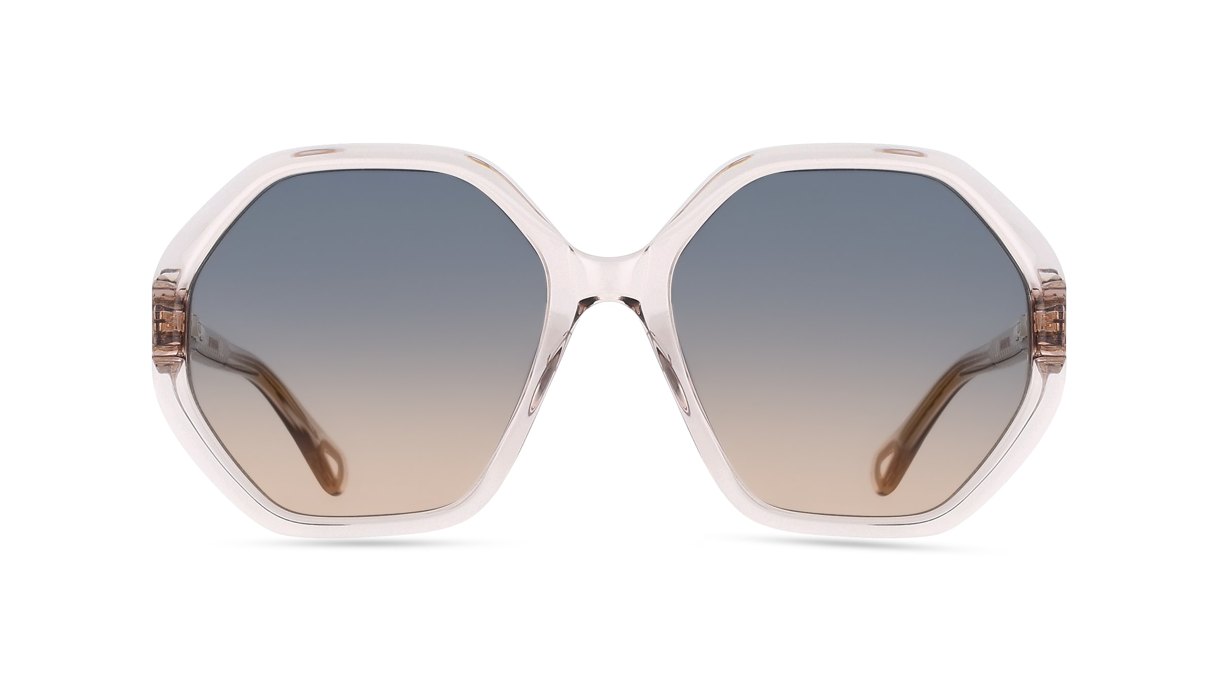 Chloé CC0004S Jugend-Sonnenbrille Vollrand Achteckig Kunststoff-Gestell, braun