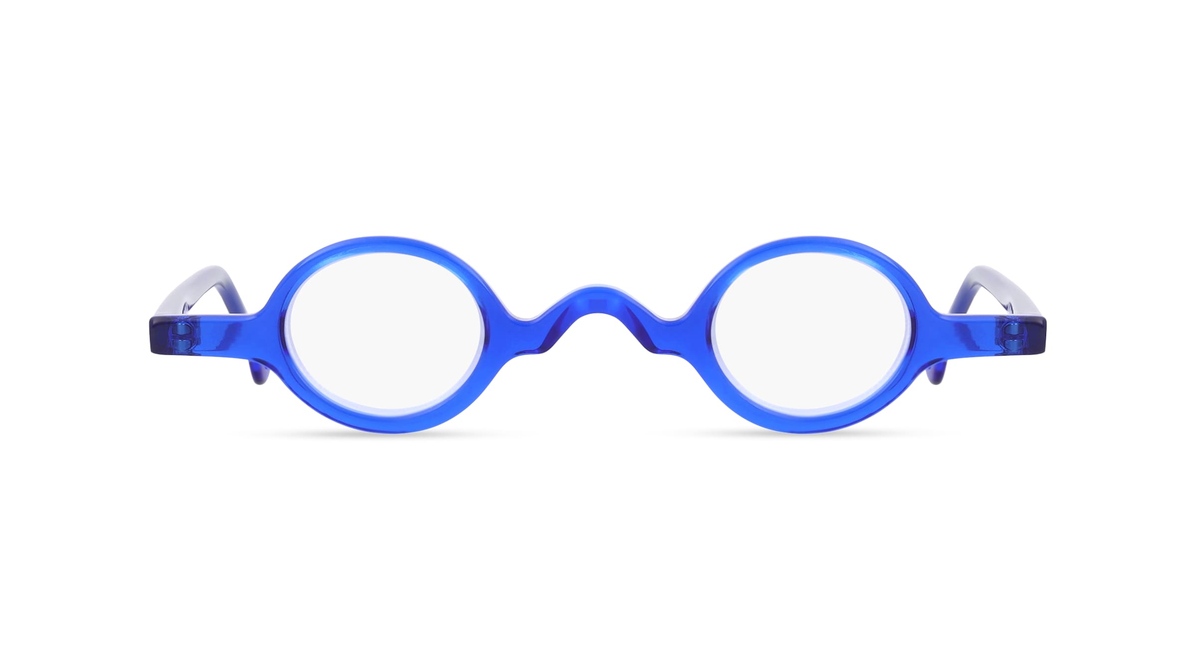 Fielmann INTERIM 001 FA Unisex-Brille Vollrand Rund TR90-Gestell, blau