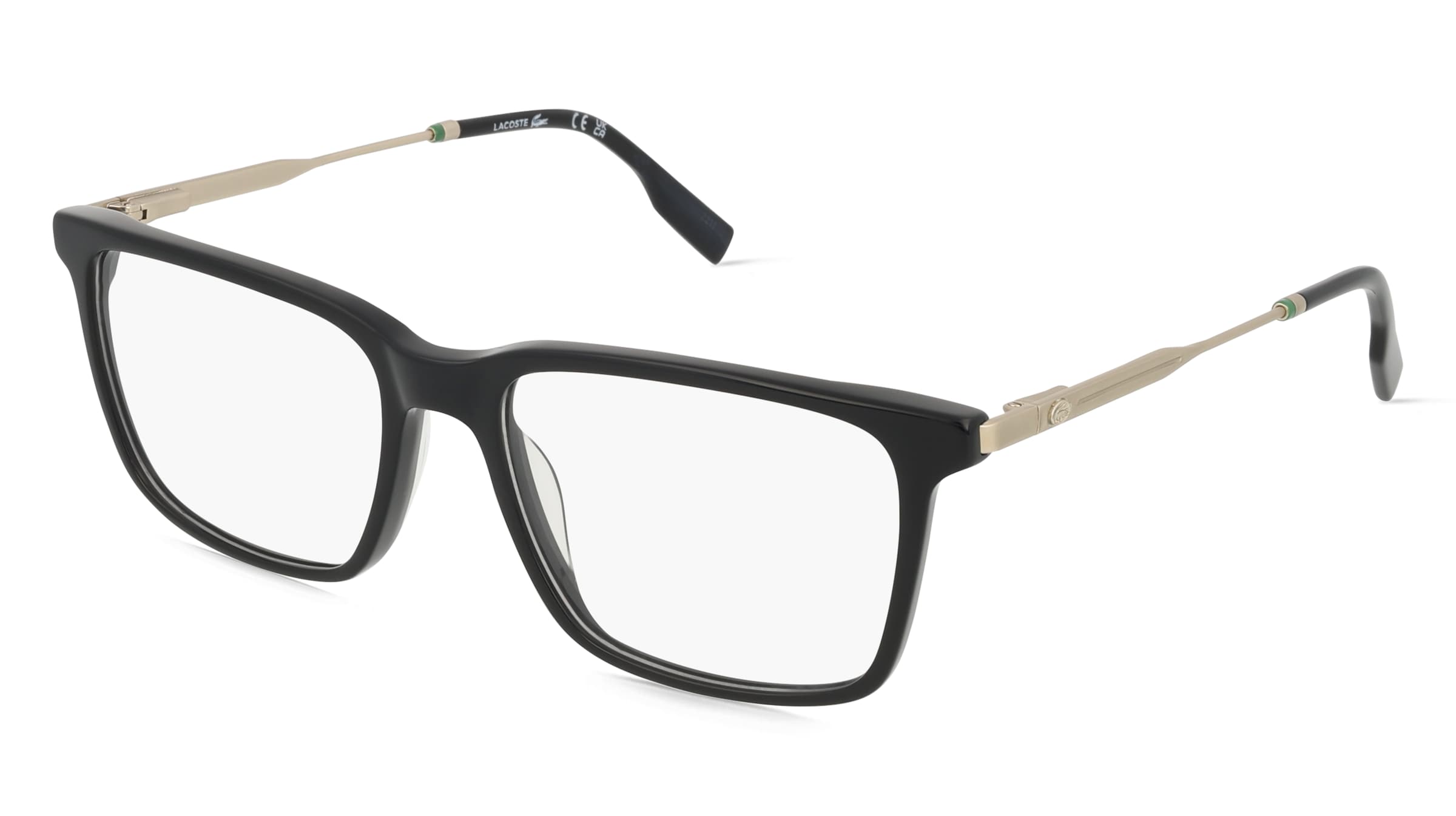 Lacoste L2925 Unisex-Brille inkl. Gläser Vollrand Quadratisch Metall-Gestell 54/17/140, Schwarz