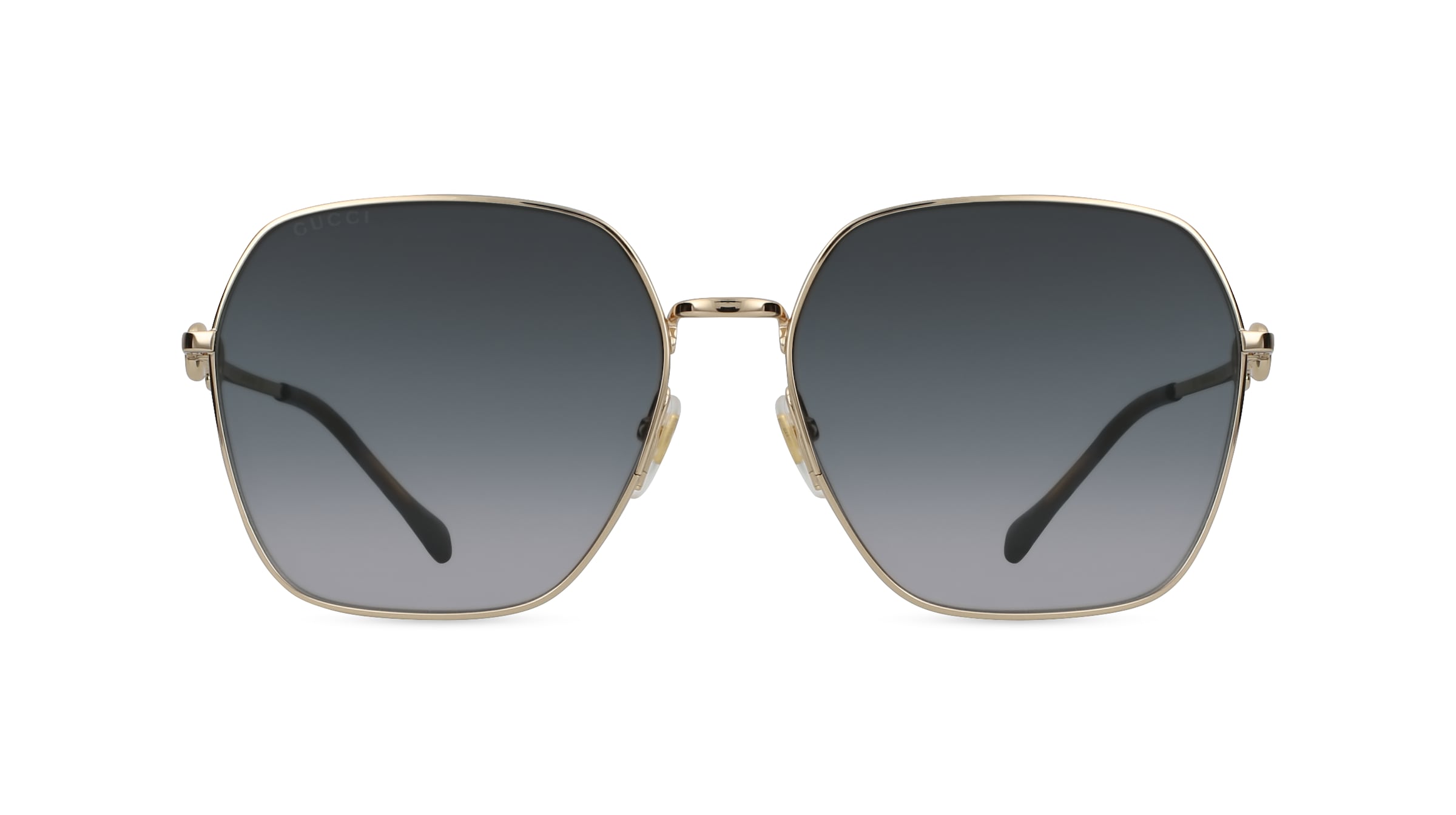 Gucci GG0882SA Damen-Sonnenbrille Vollrand Eckig Metall-Gestell, gold