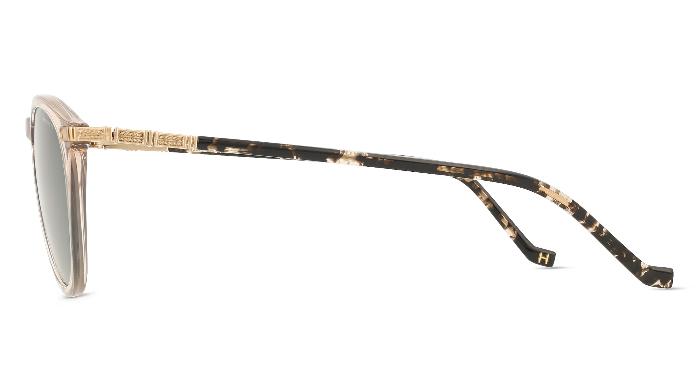 Thumbnail - Hackett HE941 Herren-Sonnenbrille Vollrand Rund Acetat-Gestell, Braun