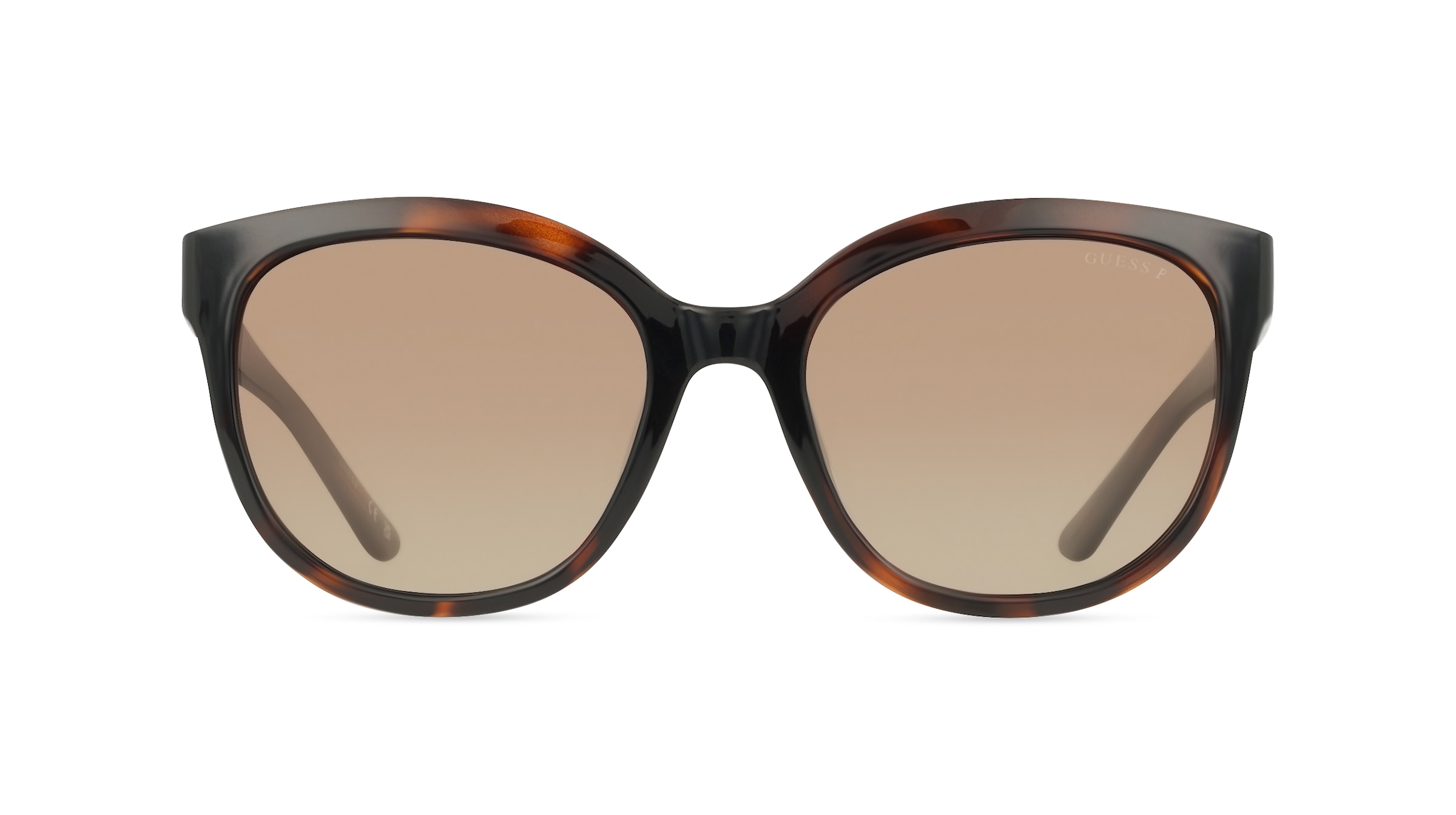 Guess GU7877 Damen-Sonnenbrille Vollrand Rund Acetat-Gestell, braun