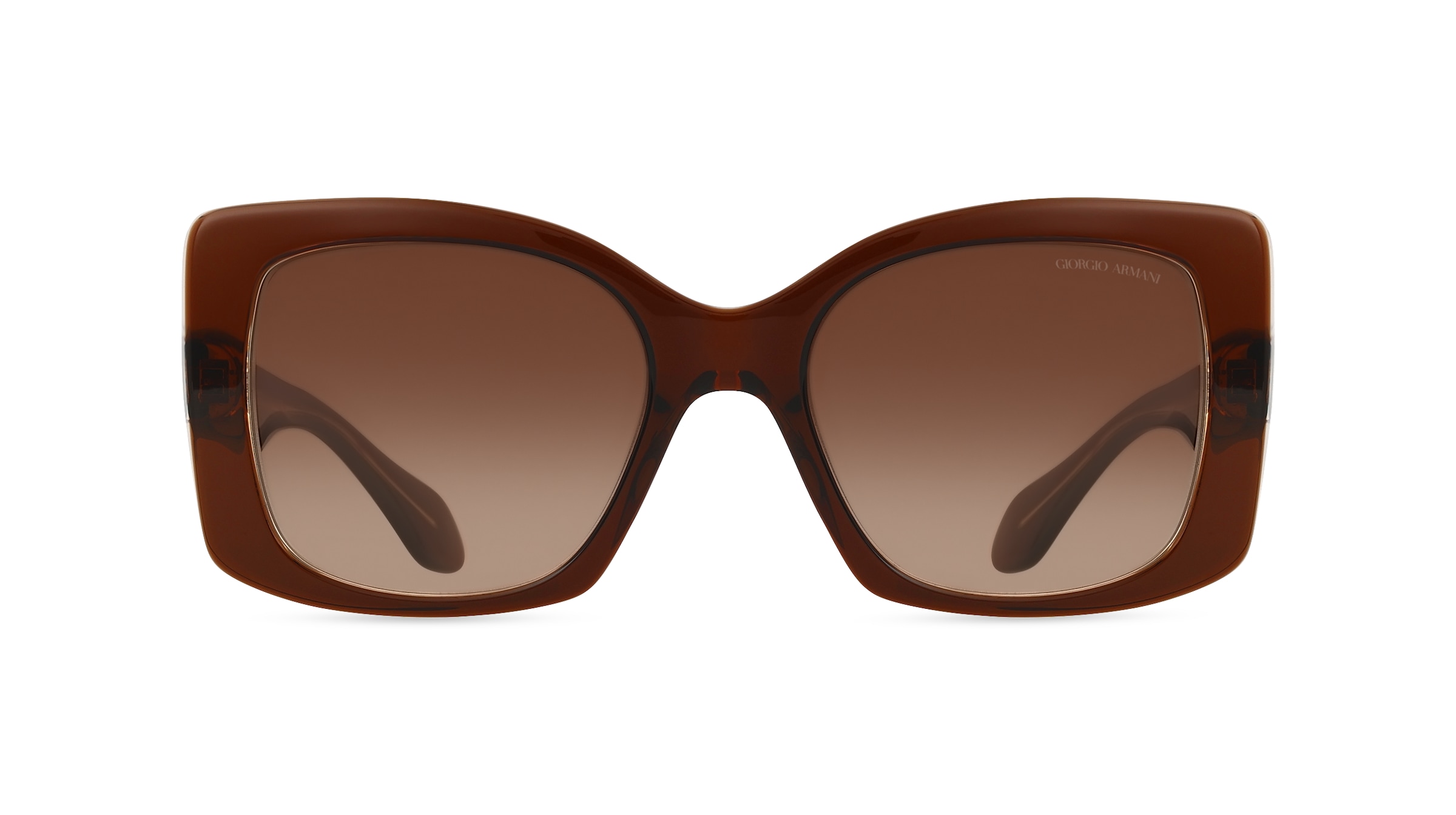 Giorgio Armani 0AR8208U Damen-Sonnenbrille Vollrand Quadratisch Acetat-Gestell, Braun