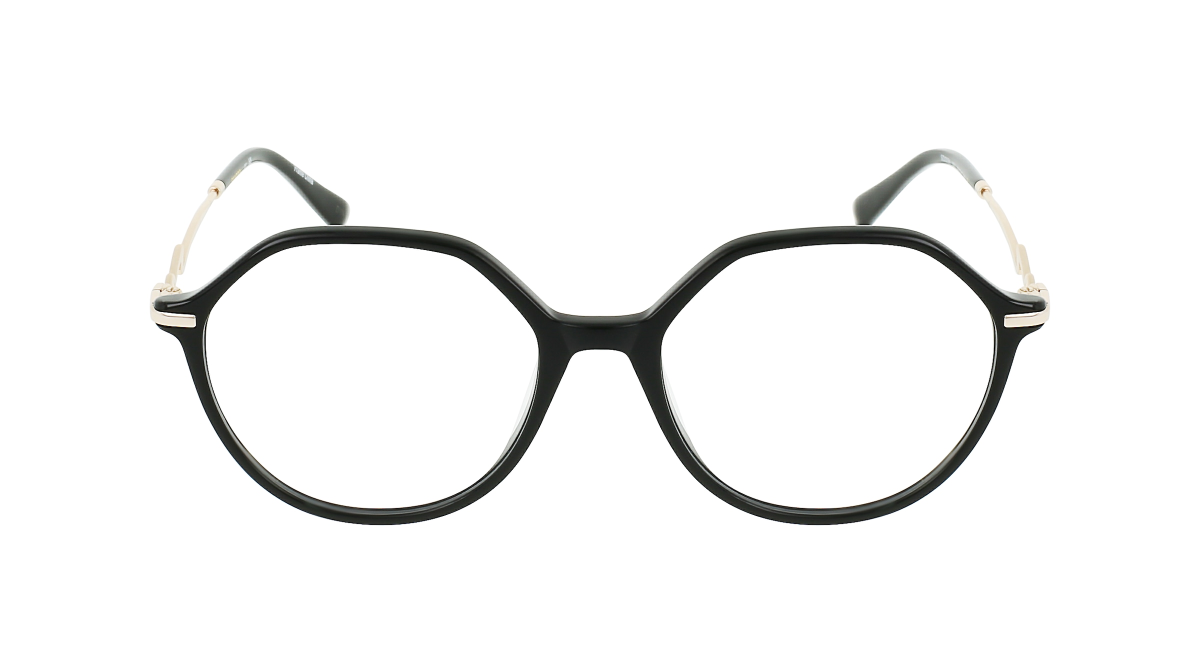 Sandro 2034 Damen-Brille inkl. Gläser Vollrand Rund Acetat-Gestell 52mm/17mm/140mm, schwarz