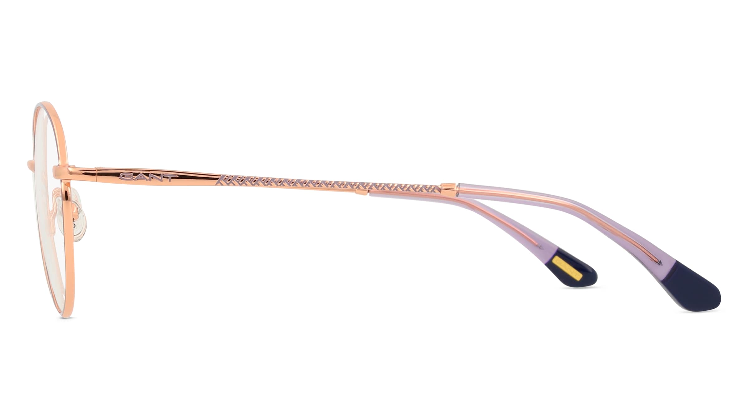 Thumbnail - Gant GA4090 Unisex-Brille inkl. Gläser Vollrand Rund Metall-Gestell 50/17/135, lila