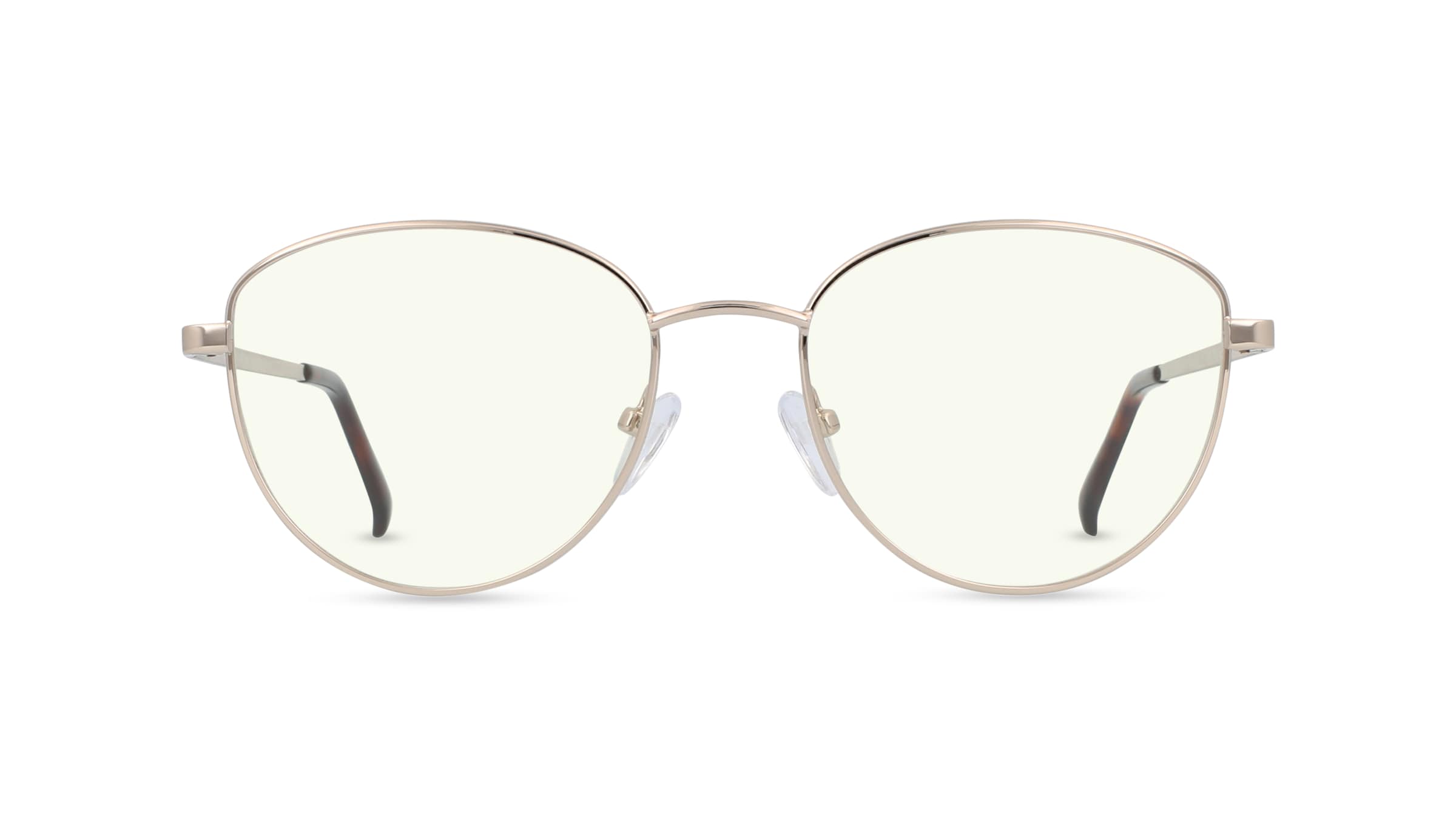 Fielmann BD 481 BL Damen-Brille inkl. Gläser Vollrand Eckig Edelstahl-Gestell 53/18/135, gold