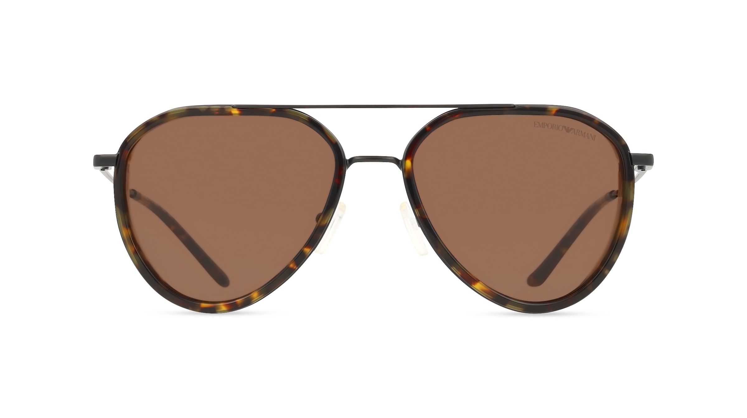 Emporio Armani EA2163 Herren-Sonnenbrille Vollrand Pilot Metall-Gestell, schwarz