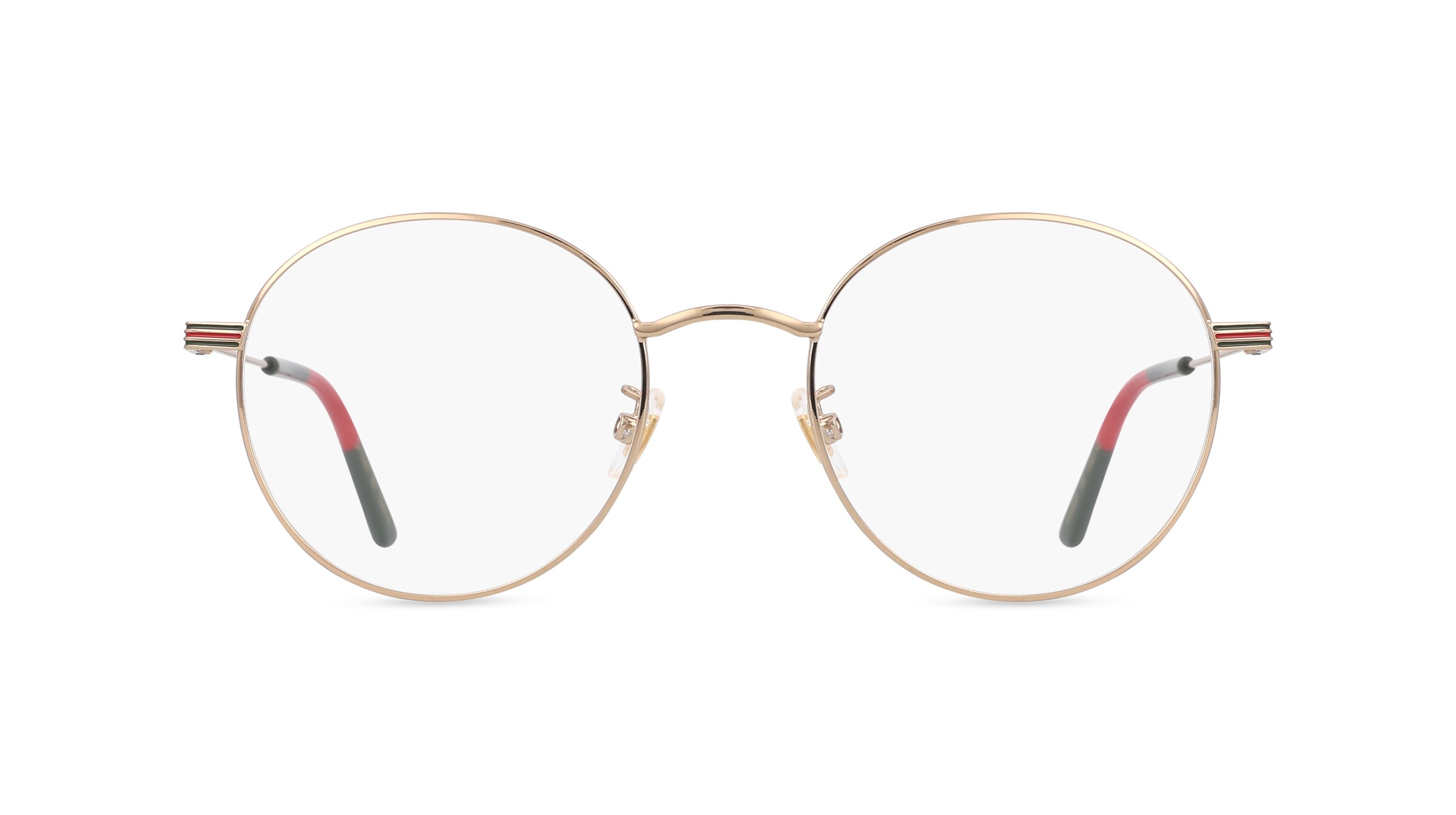 Gucci GG1054OK Unisex-Brille inkl. Gläser Vollrand Rund Metall-Gestell 51mm/21mm/145mm, gold