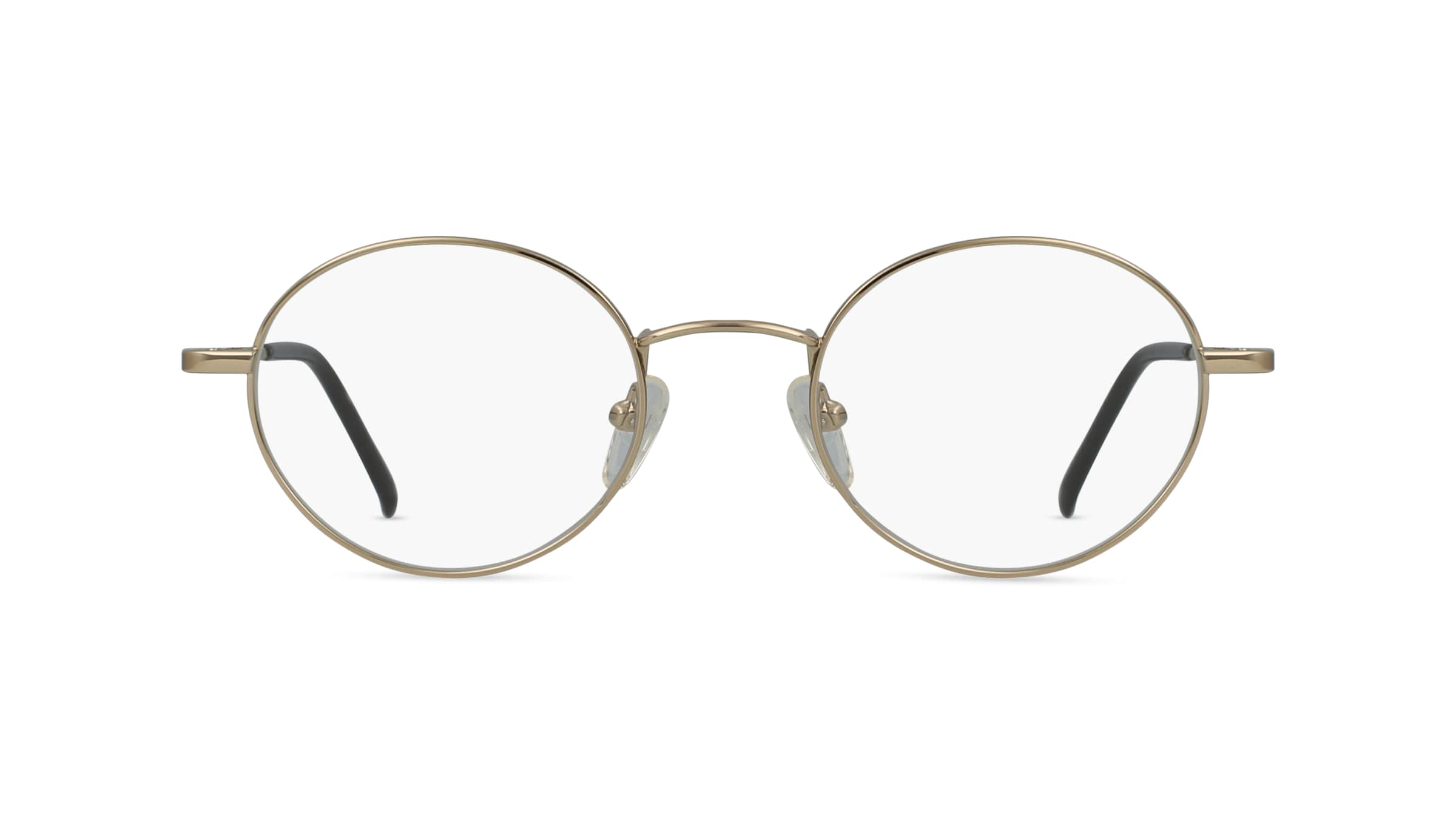 Fielmann MC 549 CL Unisex-Brille inkl. Gläser Vollrand Oval Edelstahl-Gestell 48mm/20mm/135mm, gold