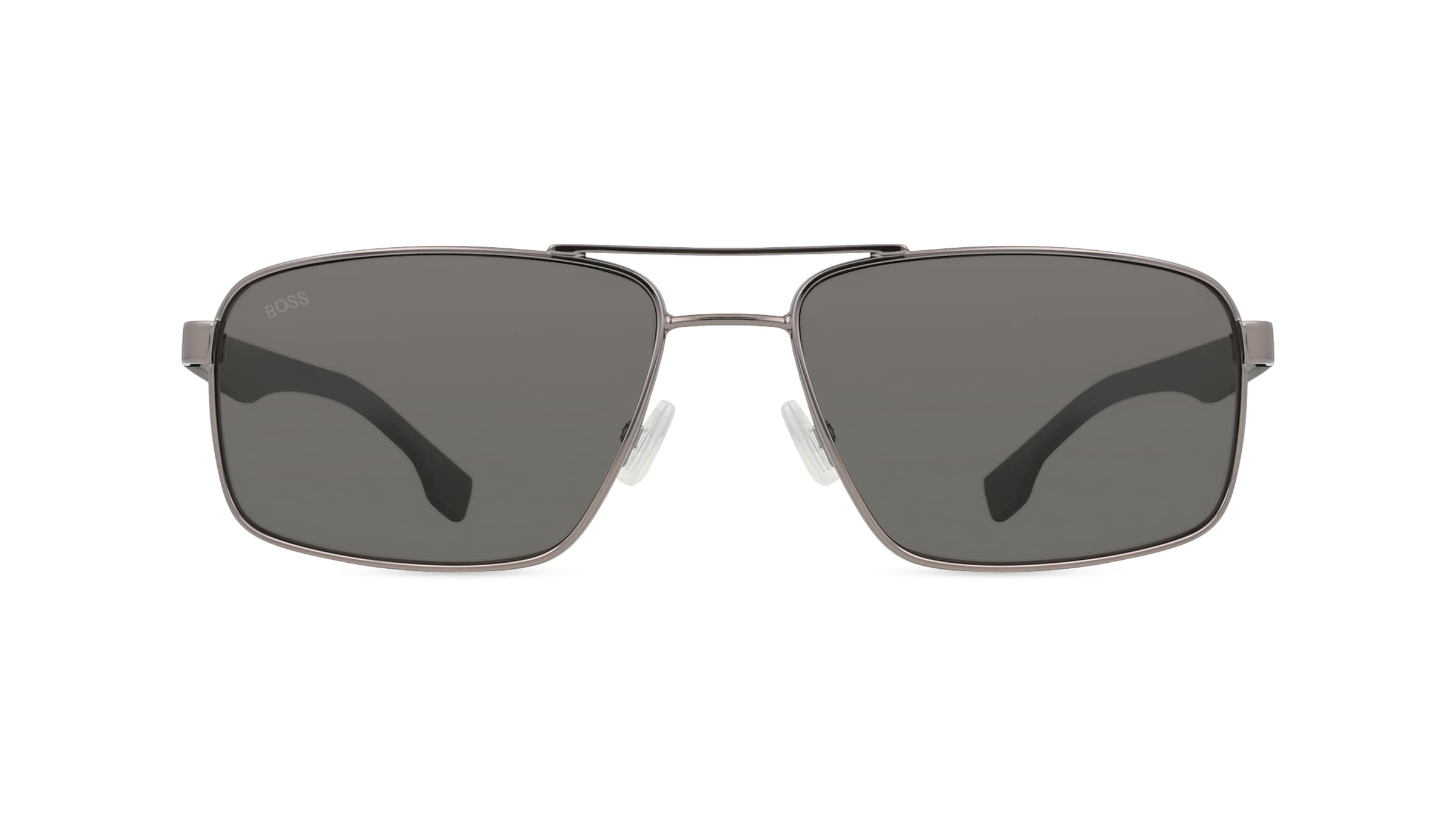 Boss 1580/S Herren-Sonnenbrille Vollrand Eckig Metall-Gestell, schwarz