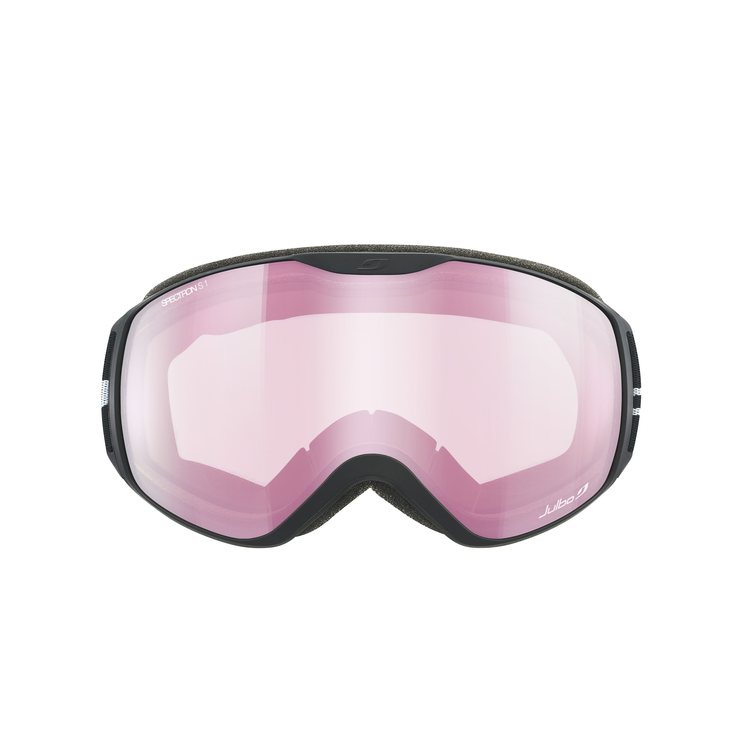 Julbo J7451 Ison Unisex-Skibrille Vollrand Monoscheibe Kunststoff-Gestell, Schwarz