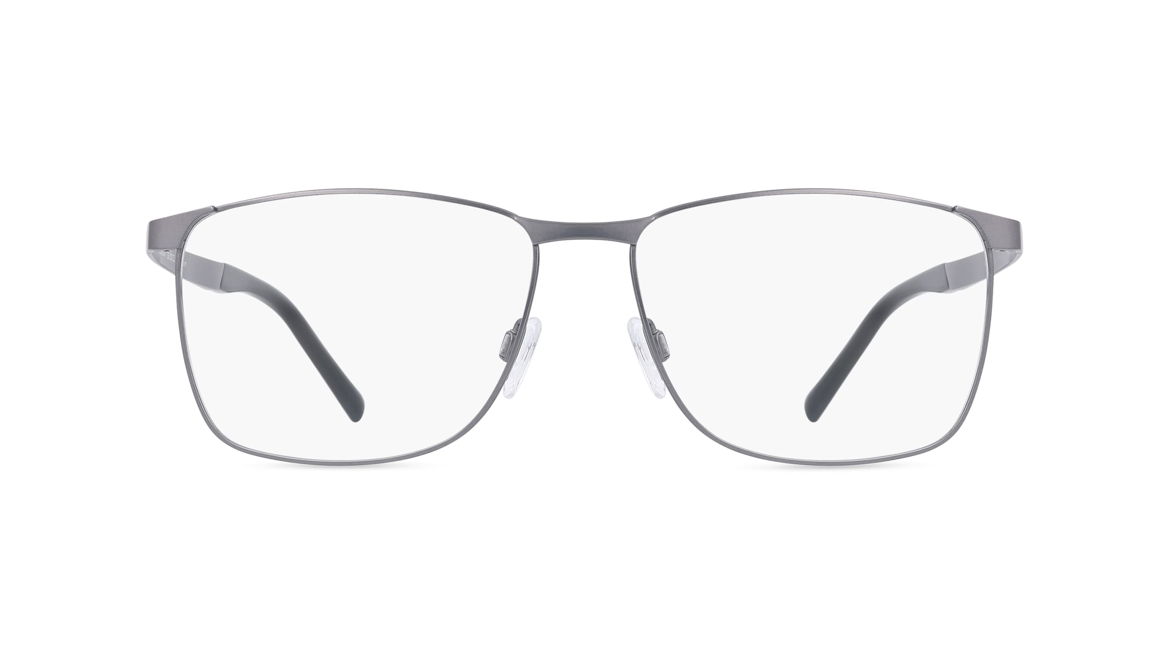 Fielmann GS 003 CL Herren-Brille inkl. Gläser Vollrand Eckig Titan-Gestell 58mm/16mm/145mm, grau